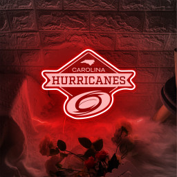 Carolina Hurricanes Ice Hockey Laser Sign