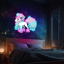 Ponyta Pokemon UV Signs
