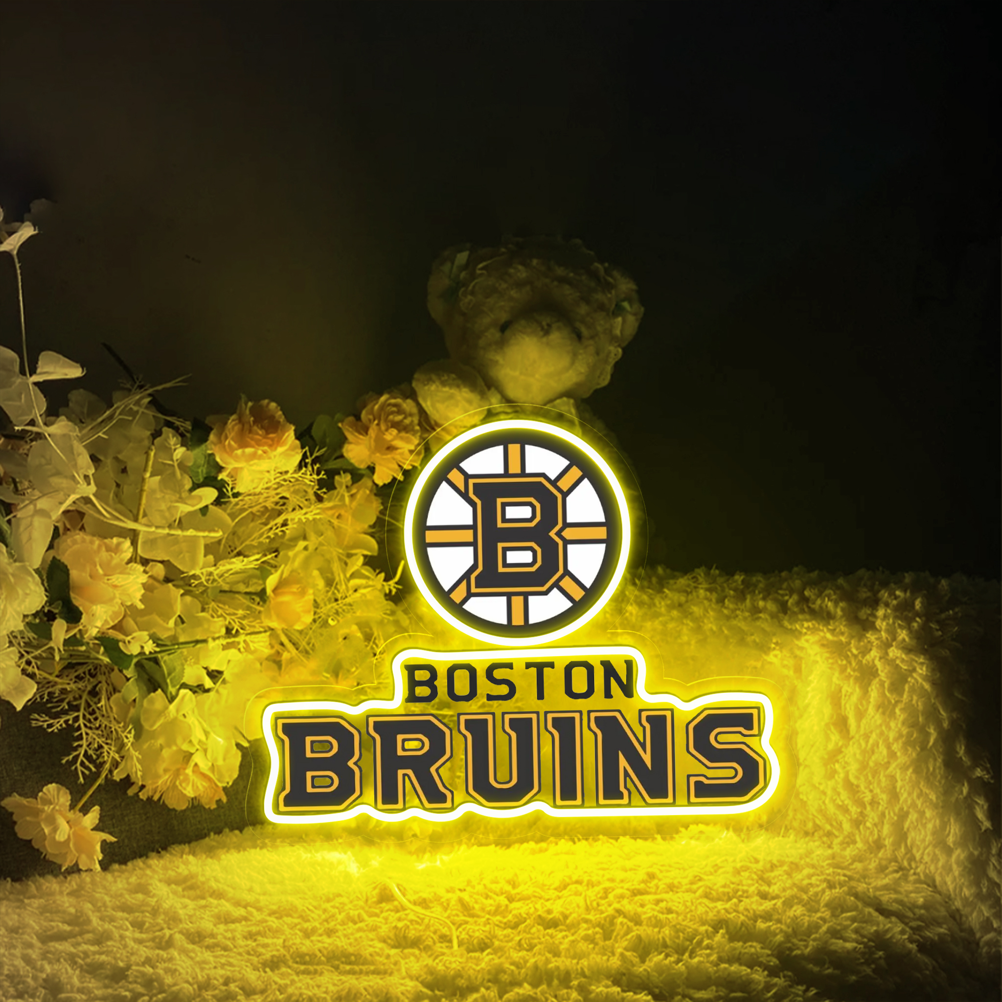 Boston Bruins Ice Hockey UV Signs