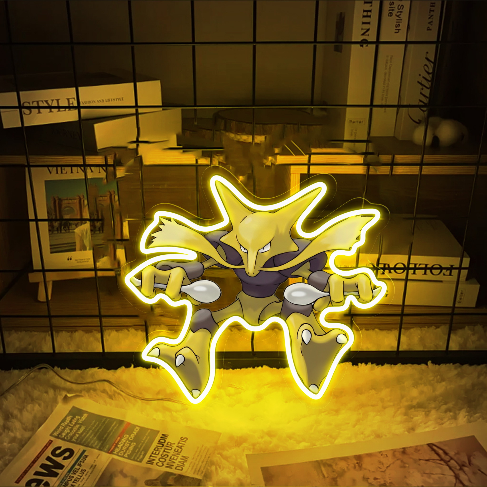 Alakazam Pokemon UV Signs
