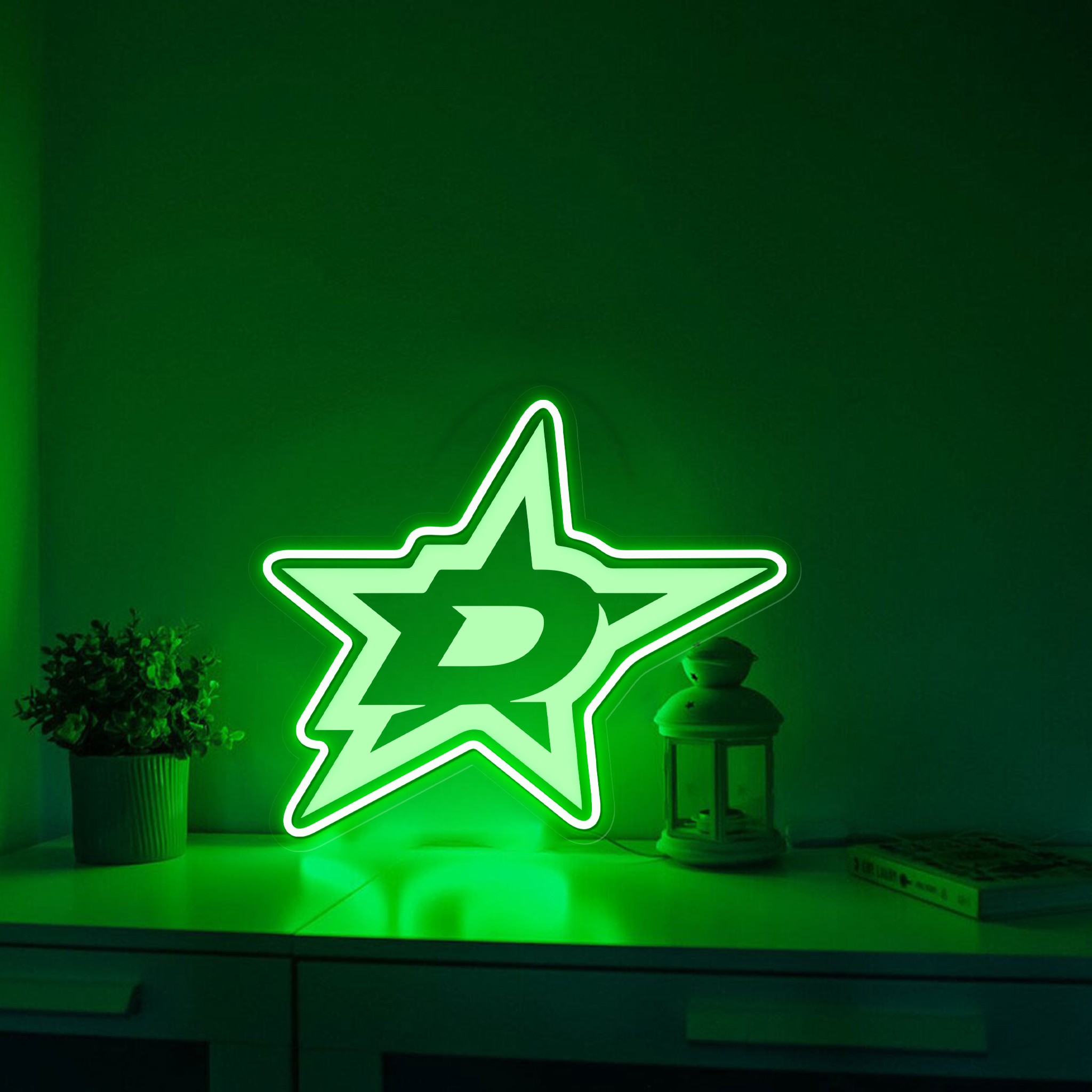 Ice Hockey Dallas Stars Laser Signs