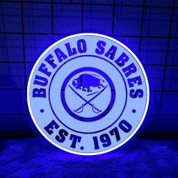 Buffalo Sabres Ice Hockey Laser Sign Wall Decor