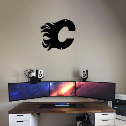 Calgary Flames Ice Hockey Metal Signs