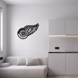 Detroit Red Wings Ice Hockey Metal Sign Wall Decor