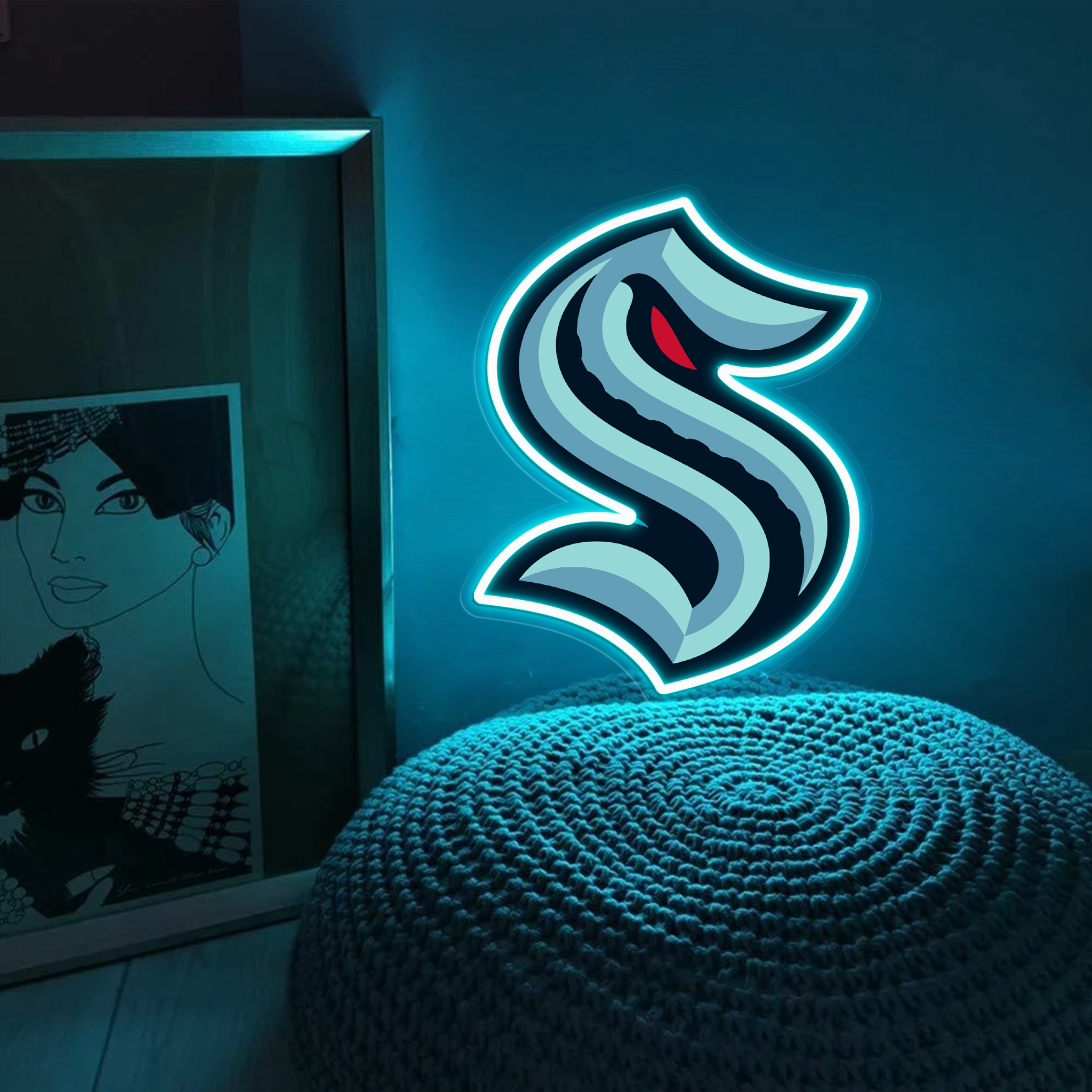 Ice Hockey Seattle Kraken UV Signs