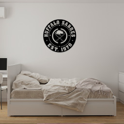 Buffalo Sabres Ice Hockey Metal Sign Wall Decor