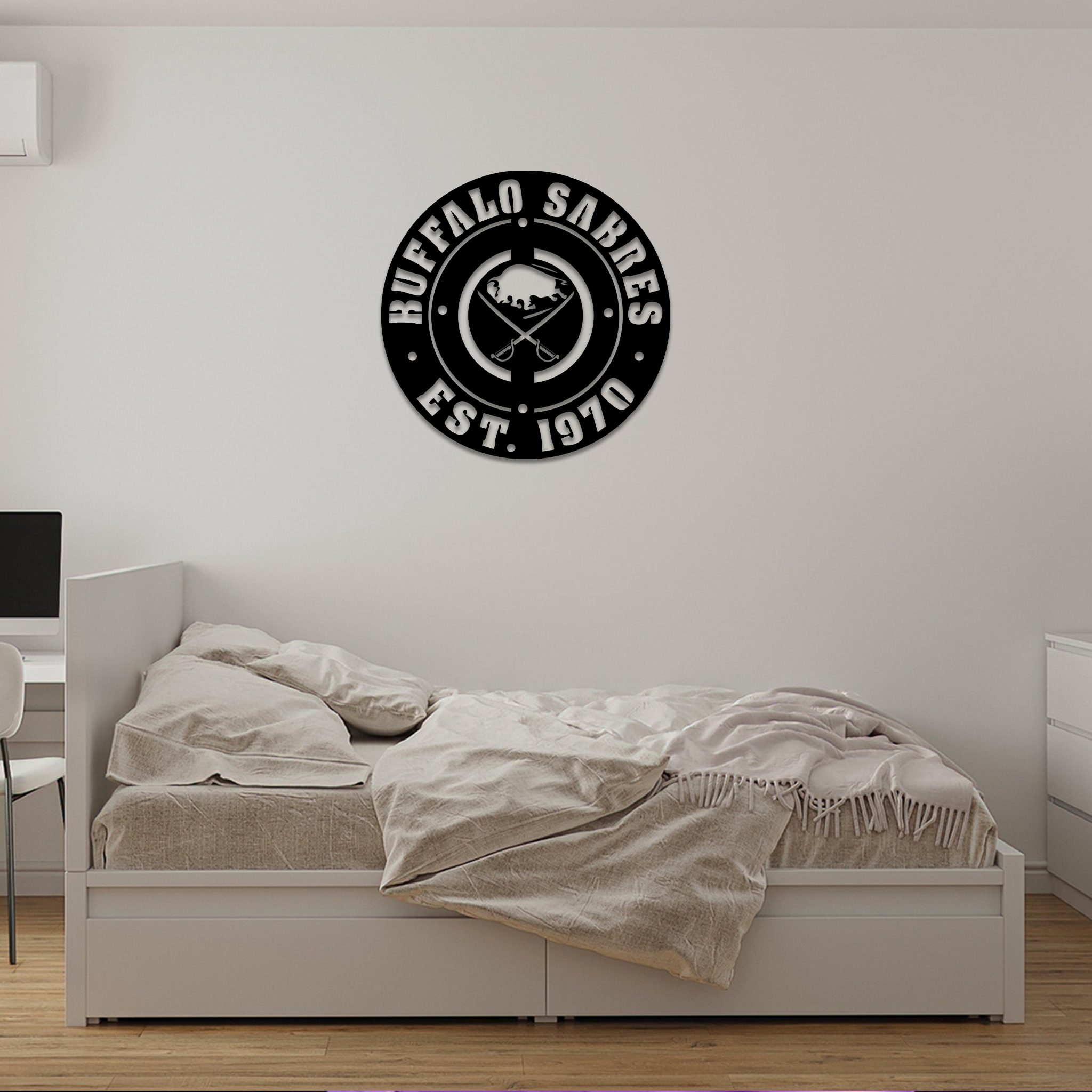 Buffalo Sabres Ice Hockey Metal Sign Wall Decor