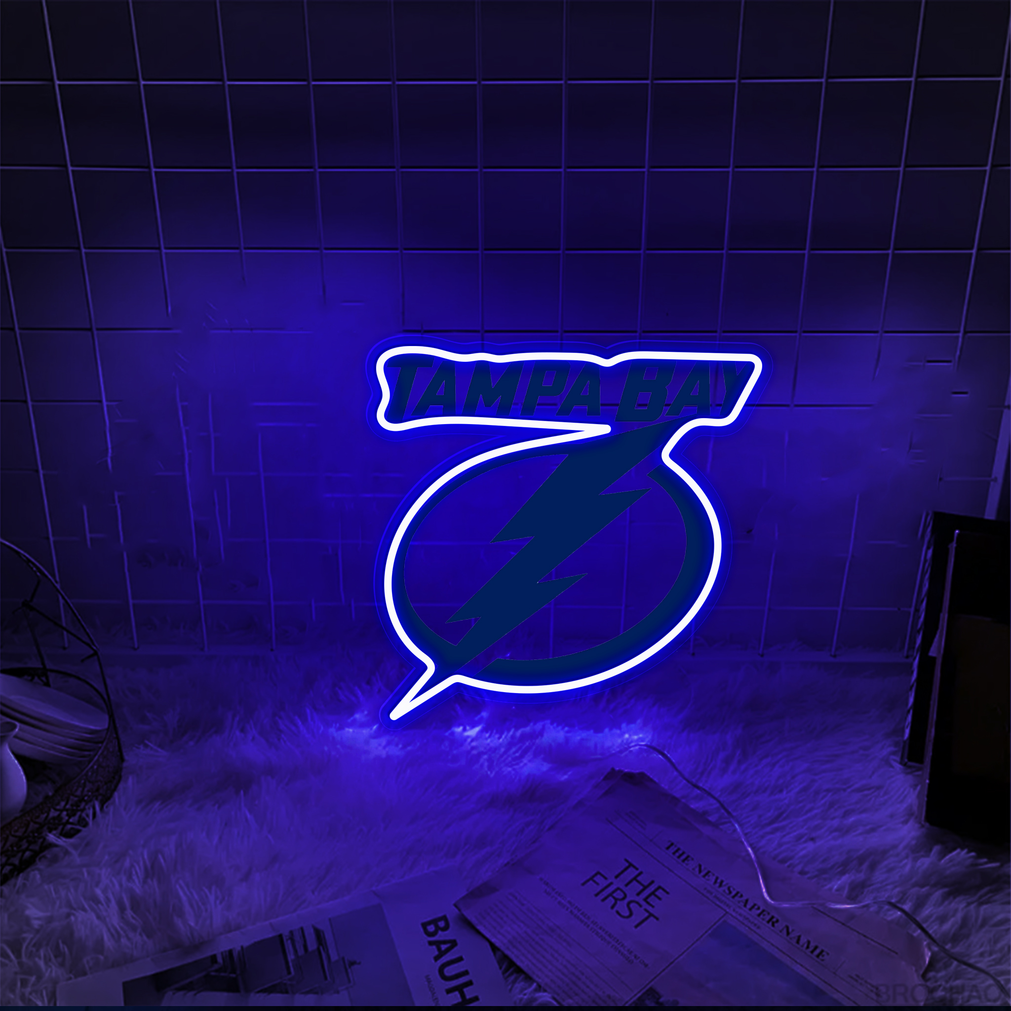 Ice Hockey Tampa Bay Lightning UV Sign Wall Decor