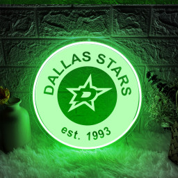 Dallas Stars Ice Hockey Laser Signs Wall Decor