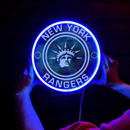 New York Rangers Ice Hockey Laser Signs Wall Decor