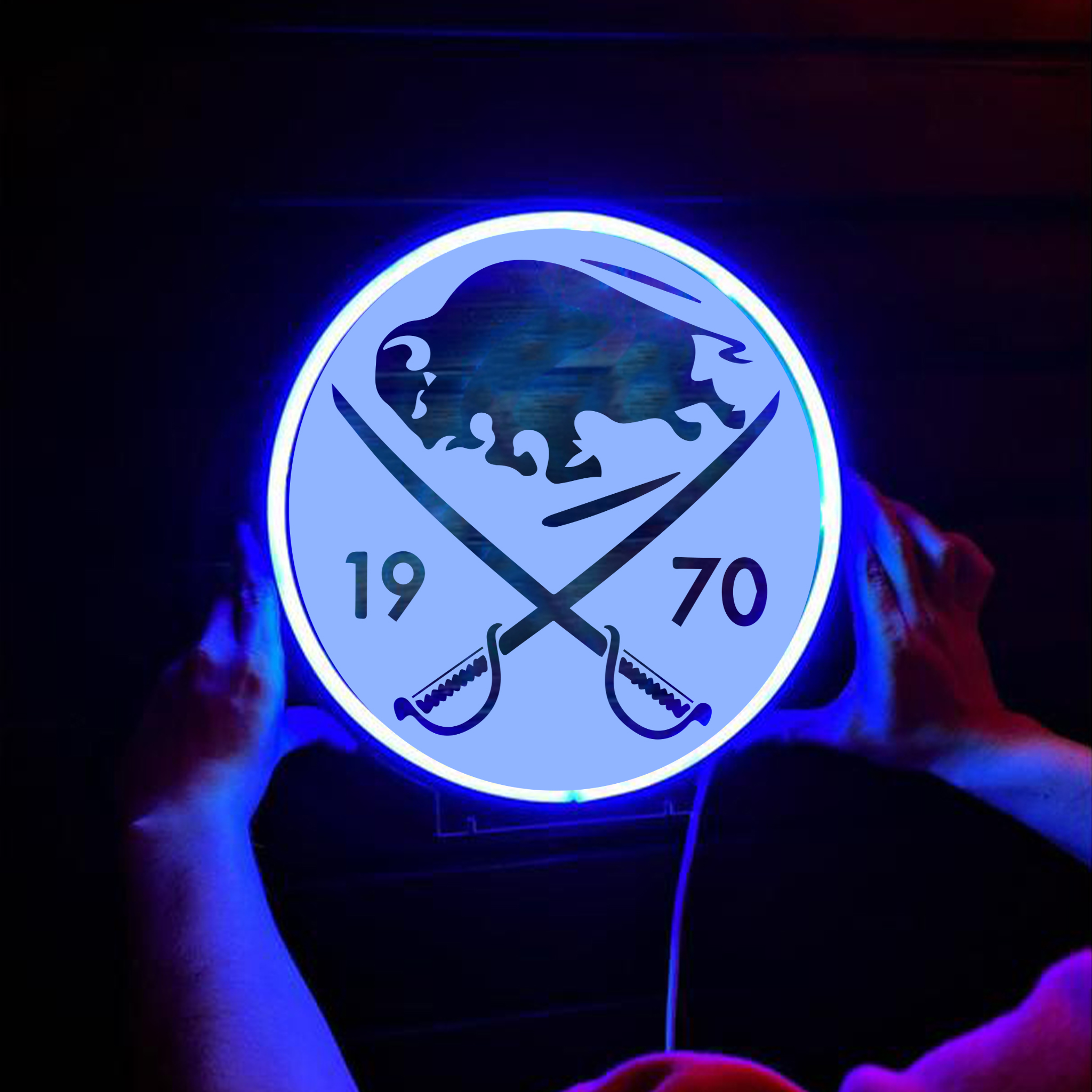 Buffalo Sabres Ice Hockey Laser Signs