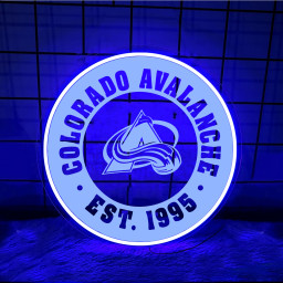 Colorado Avalanche Ice Hockey Laser Sign Wall Decor