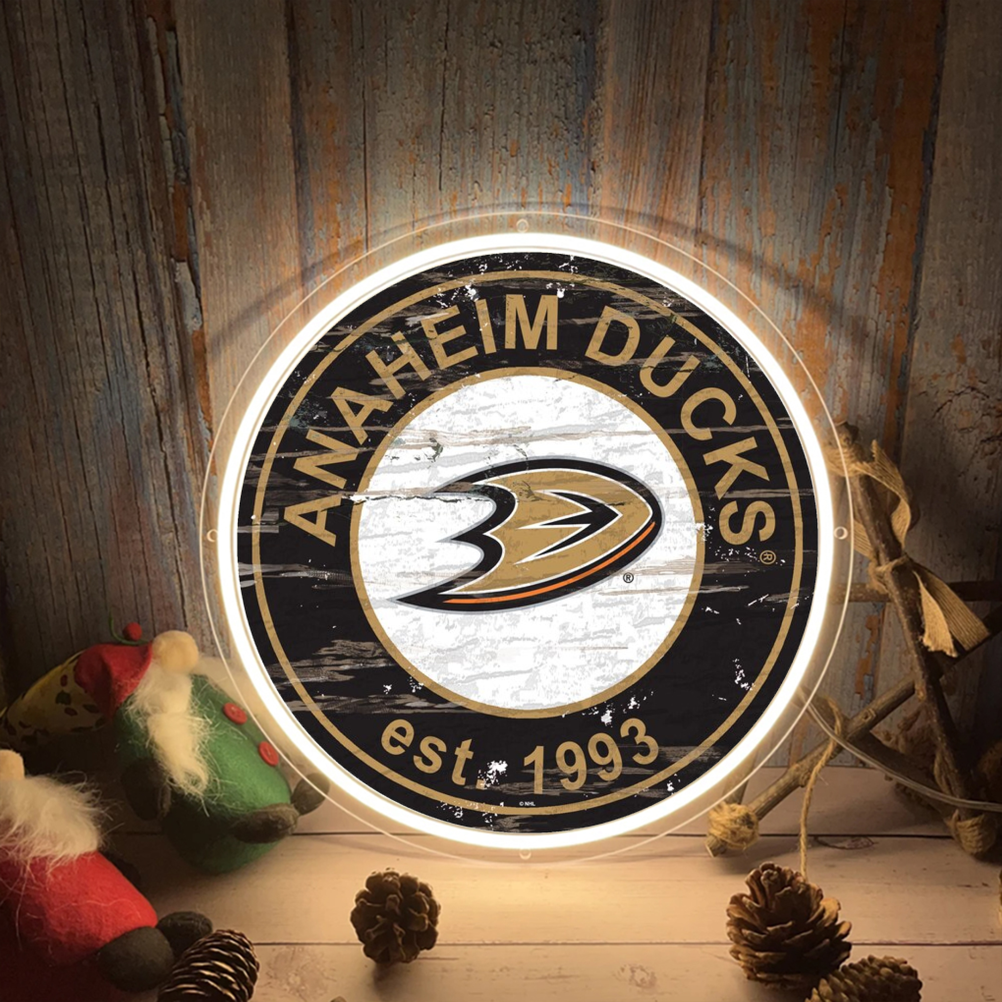 Anaheim Ducks Ice Hockey UV Sign