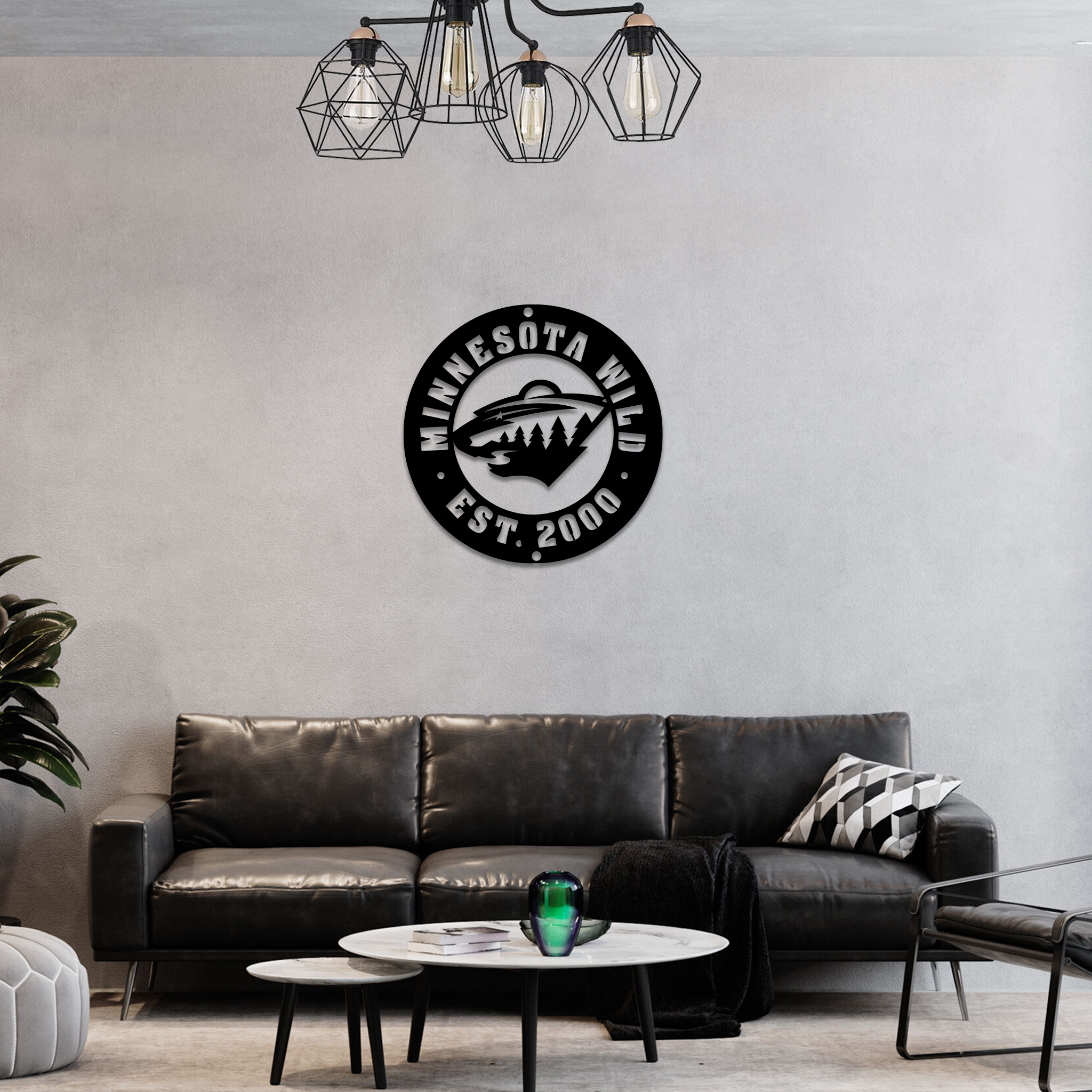 Minnesota Wild Ice Hockey Metal Sign Wall Decor