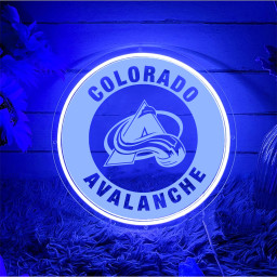 Colorado Avalanche Ice Hockey Laser Signs