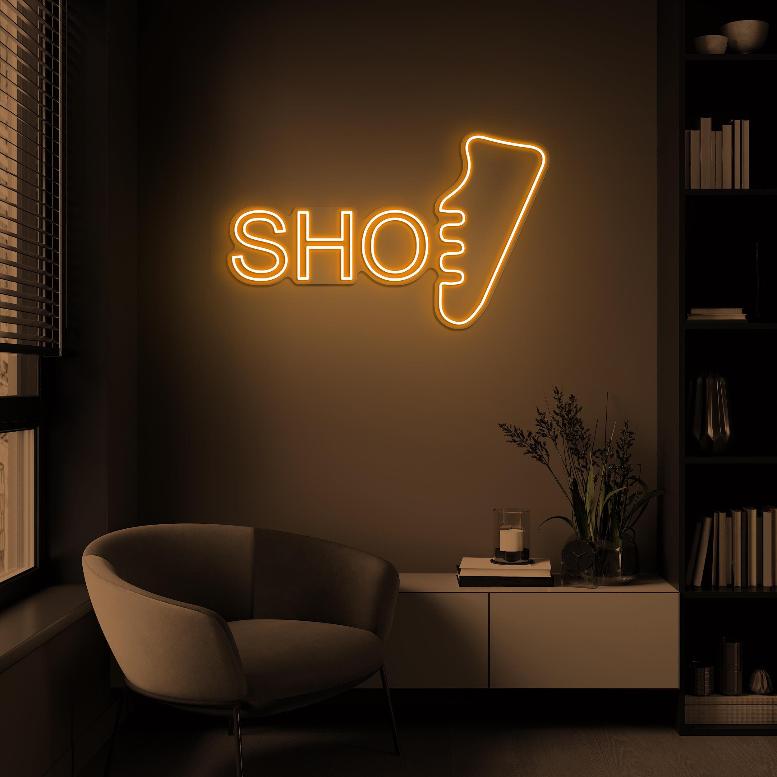 Sho Neon Sign, Shoe LED Light, Shoes Wall Decor, Shoes Shop Wall Art, Footwear Neon Sign, Home Wall Decor, Sports Sneaker Wall Sign, Gift