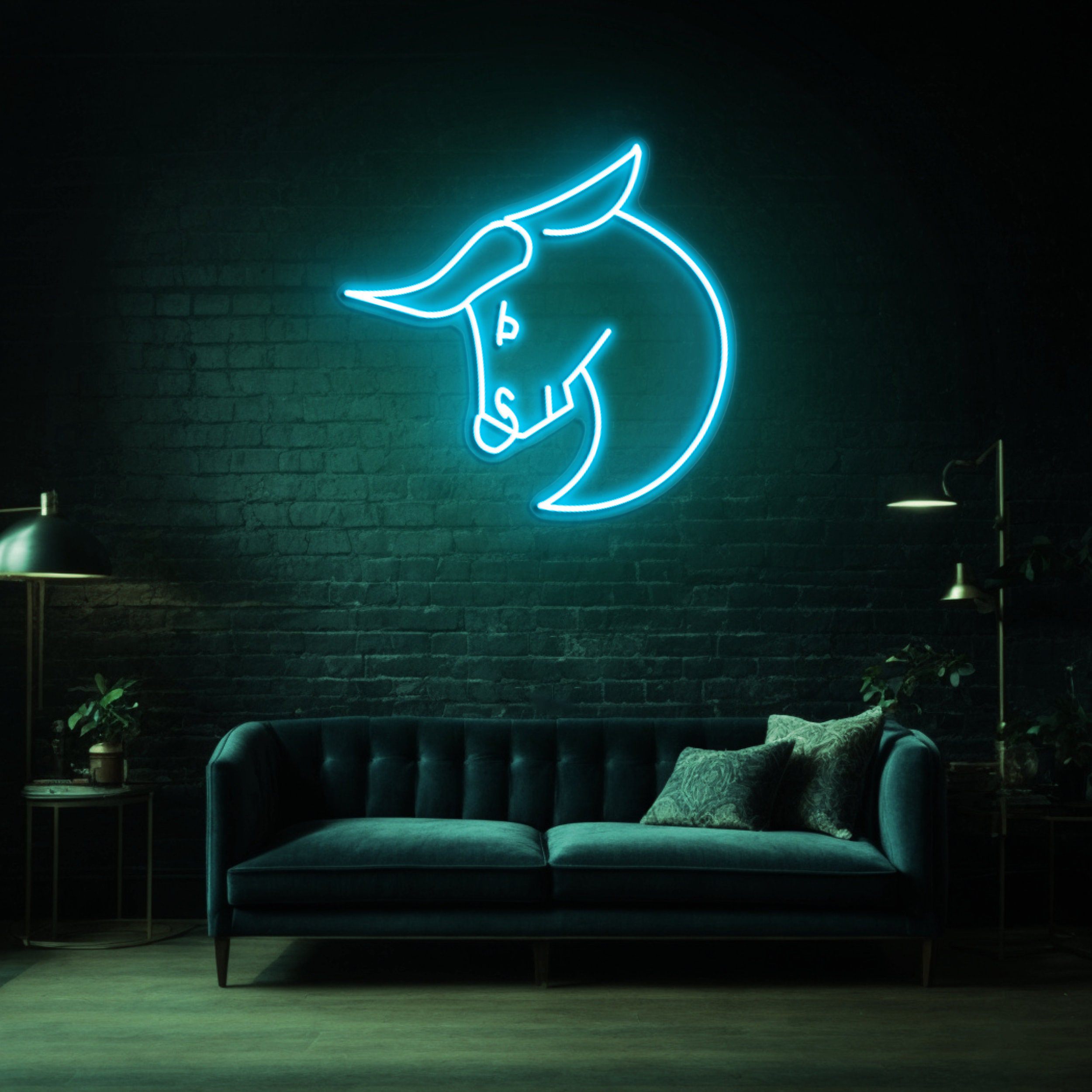 Capricorn Neon Sign, Zodiac Horoscope Wall Decor, Spiritual Capricorn Signs for Home Kids Room Decor, Zodiac Neon Lights, Capricorn Wall Art