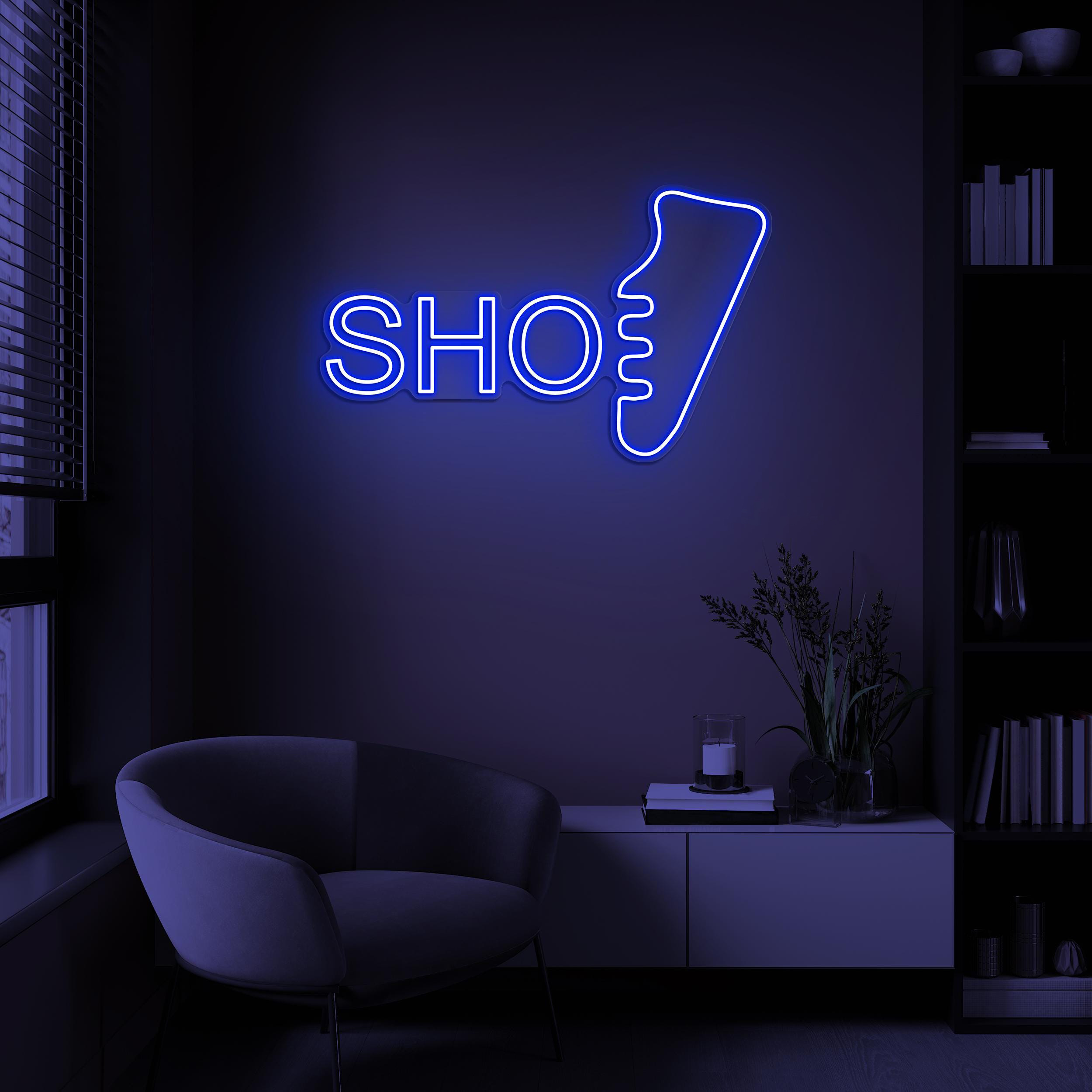 Sho Neon Sign, Shoe LED Light, Shoes Wall Decor, Shoes Shop Wall Art, Footwear Neon Sign, Home Wall Decor, Sports Sneaker Wall Sign, Gift
