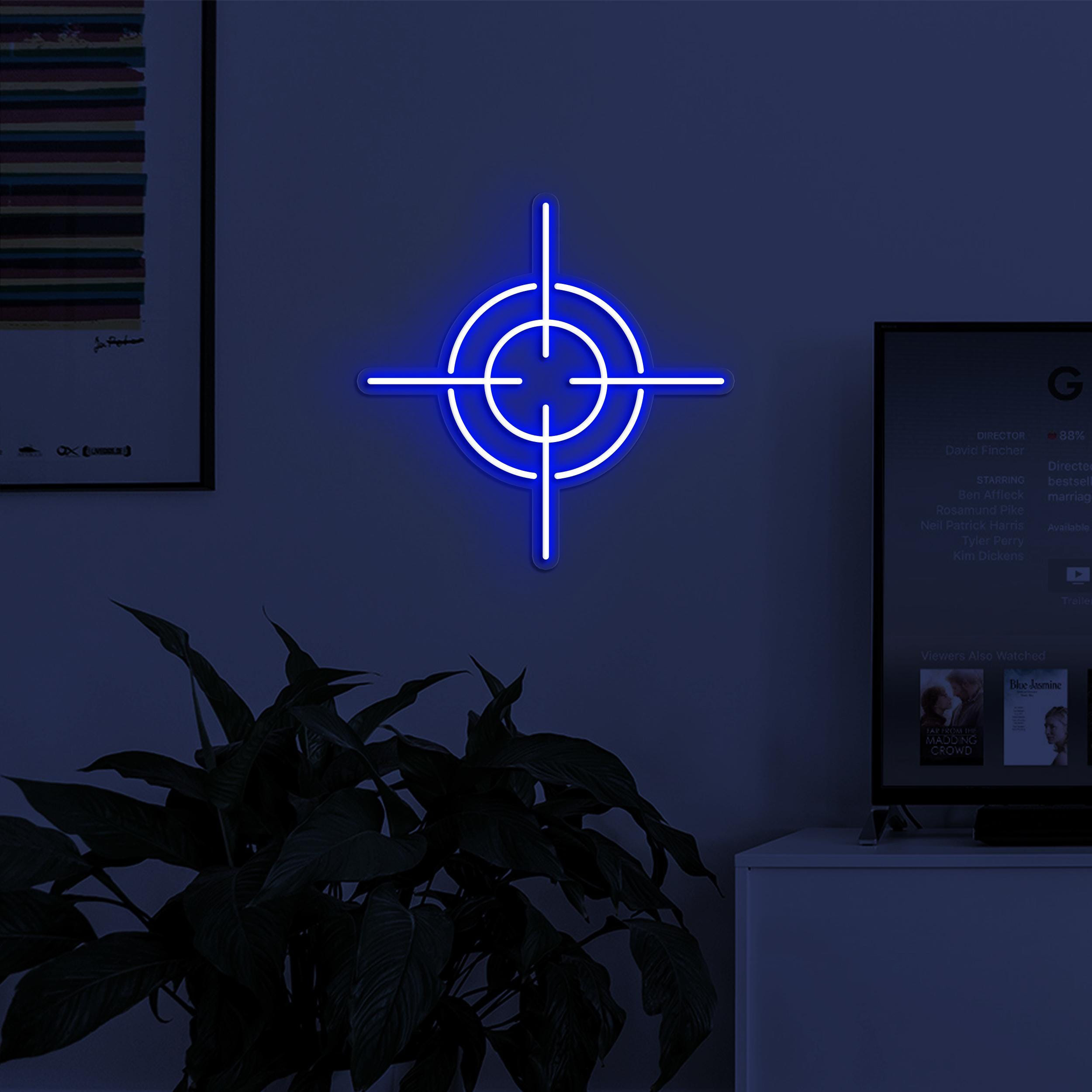 Target Neon Sign, Target LED Light, Game Room Wall Decor, Sports Shop Wall Art, Custom Neon Sign, Gift for Target Lover, Neon Aim Sign Art