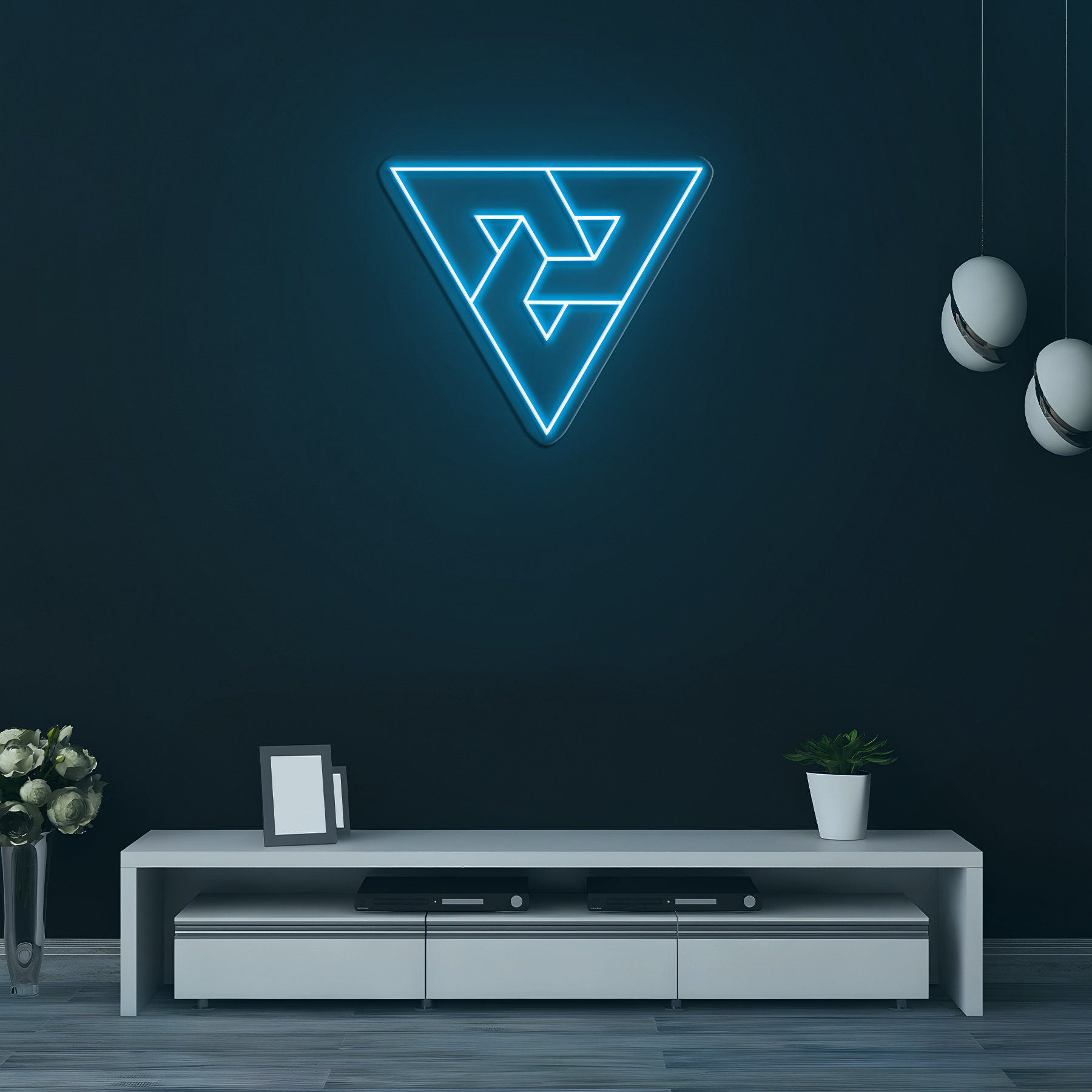 Triangles Neon Sign, Geometric LED Wall Art, Triangles Neon Light, Home & Office Decoration, Led Neon Light, Geometric Decor, Neon Sign,Gift