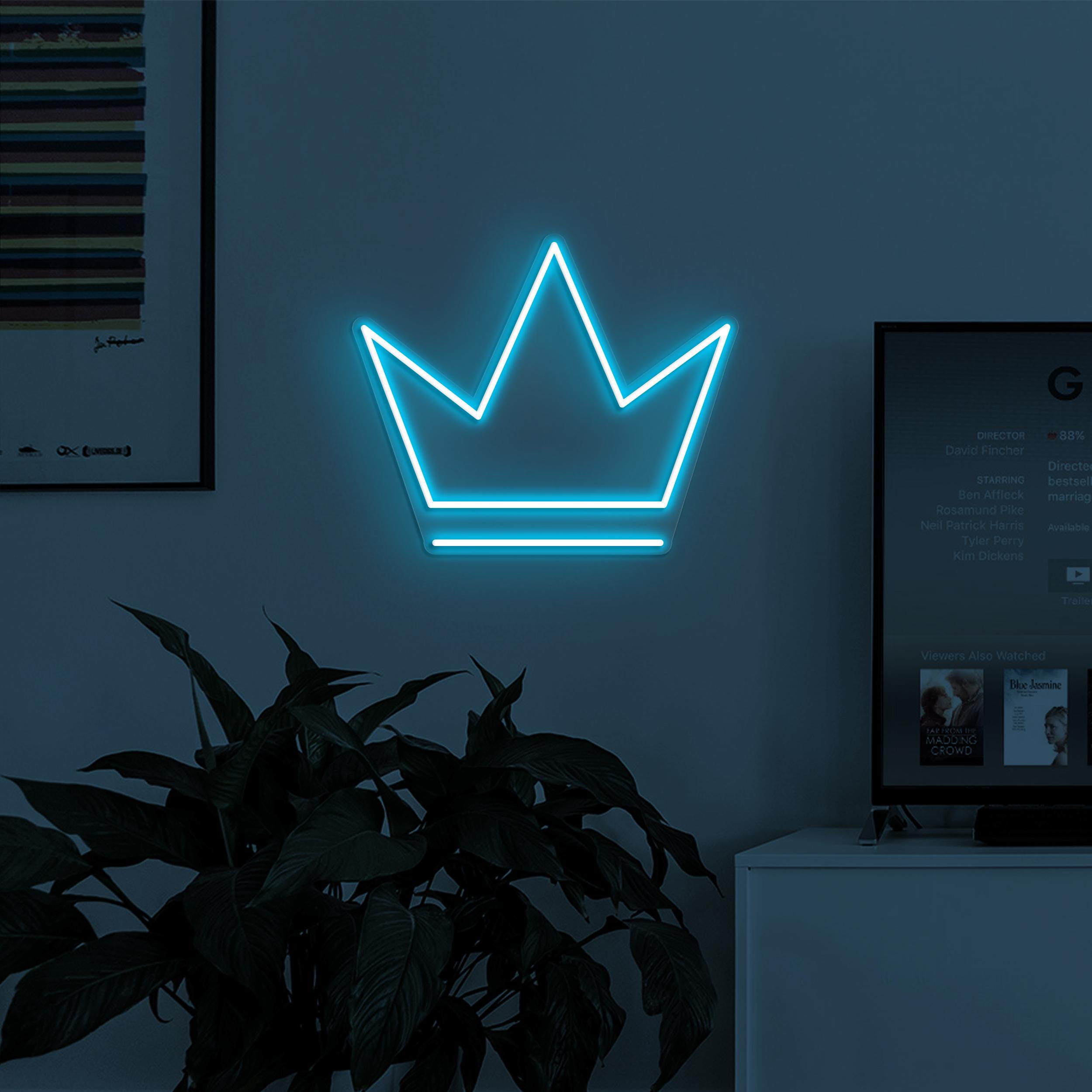 Crown Neon Sign, Crown LED Light, Queen Crown Wall Decor, Home Neon Light, Royal Crown Decor, King Crown Neon Sign, Princess Crown Wall Art