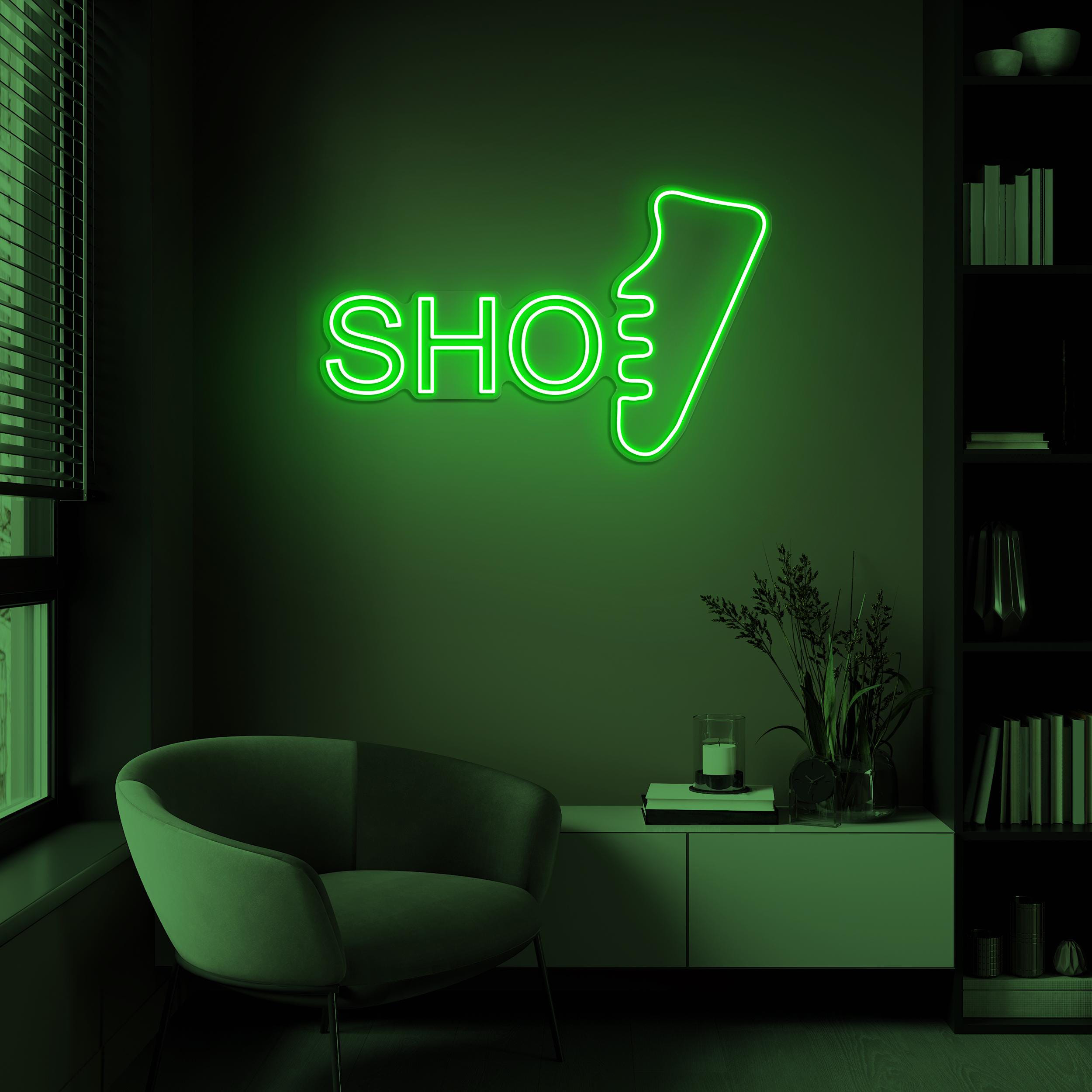 Sho Neon Sign, Shoe LED Light, Shoes Wall Decor, Shoes Shop Wall Art, Footwear Neon Sign, Home Wall Decor, Sports Sneaker Wall Sign, Gift
