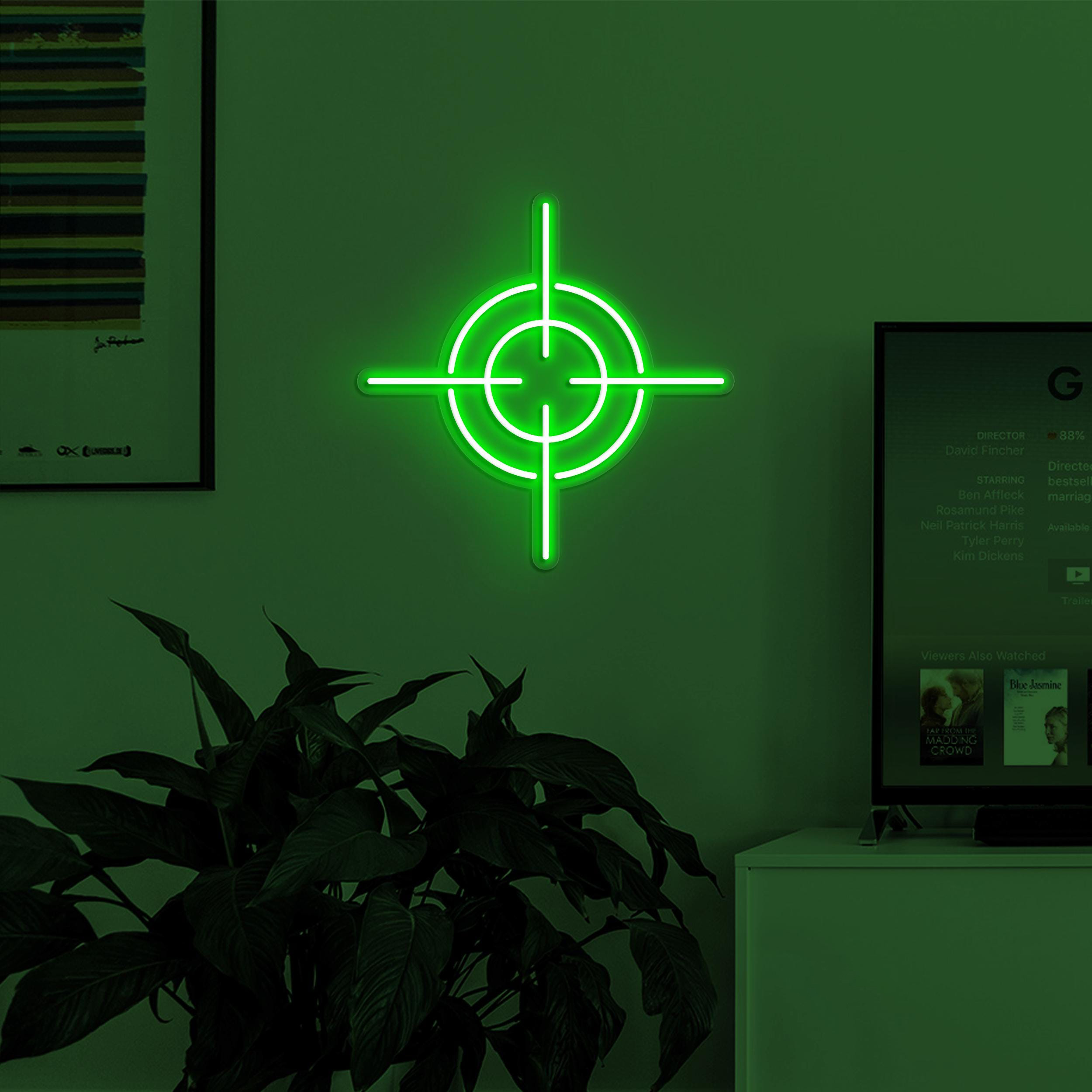 Target Neon Sign, Target LED Light, Game Room Wall Decor, Sports Shop Wall Art, Custom Neon Sign, Gift for Target Lover, Neon Aim Sign Art
