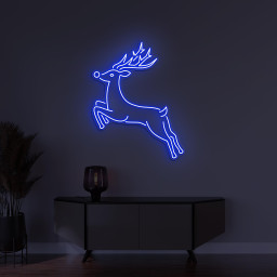 Deer Neon Sign, Deer Running LED Light, Reindeer Wall Decor, Kids Room Neon Light, Zoo Neon Light, Animal Shop Neon Decor, Deer Lover Gift