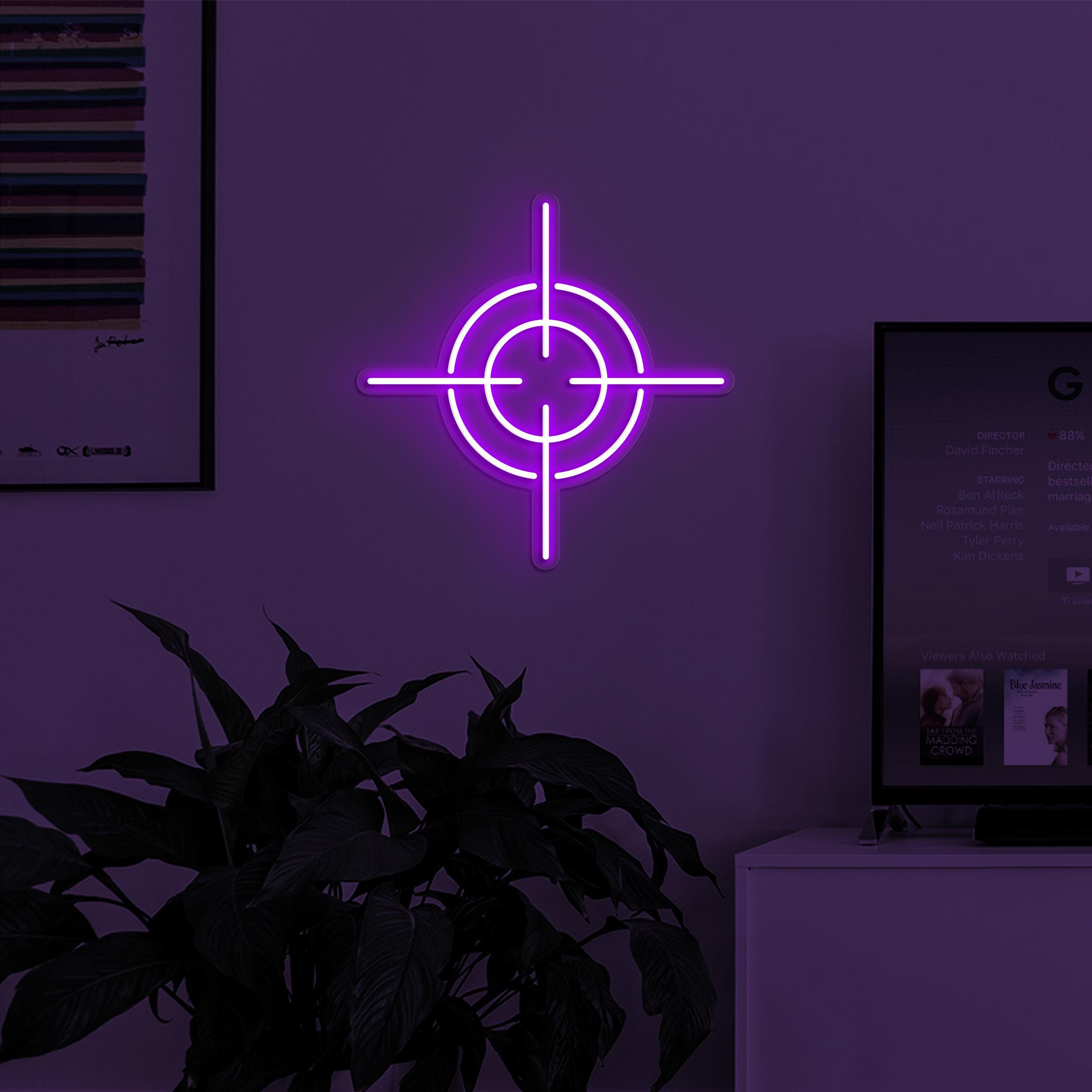 Target Neon Sign, Target LED Light, Game Room Wall Decor, Sports Shop Wall Art, Custom Neon Sign, Gift for Target Lover, Neon Aim Sign Art