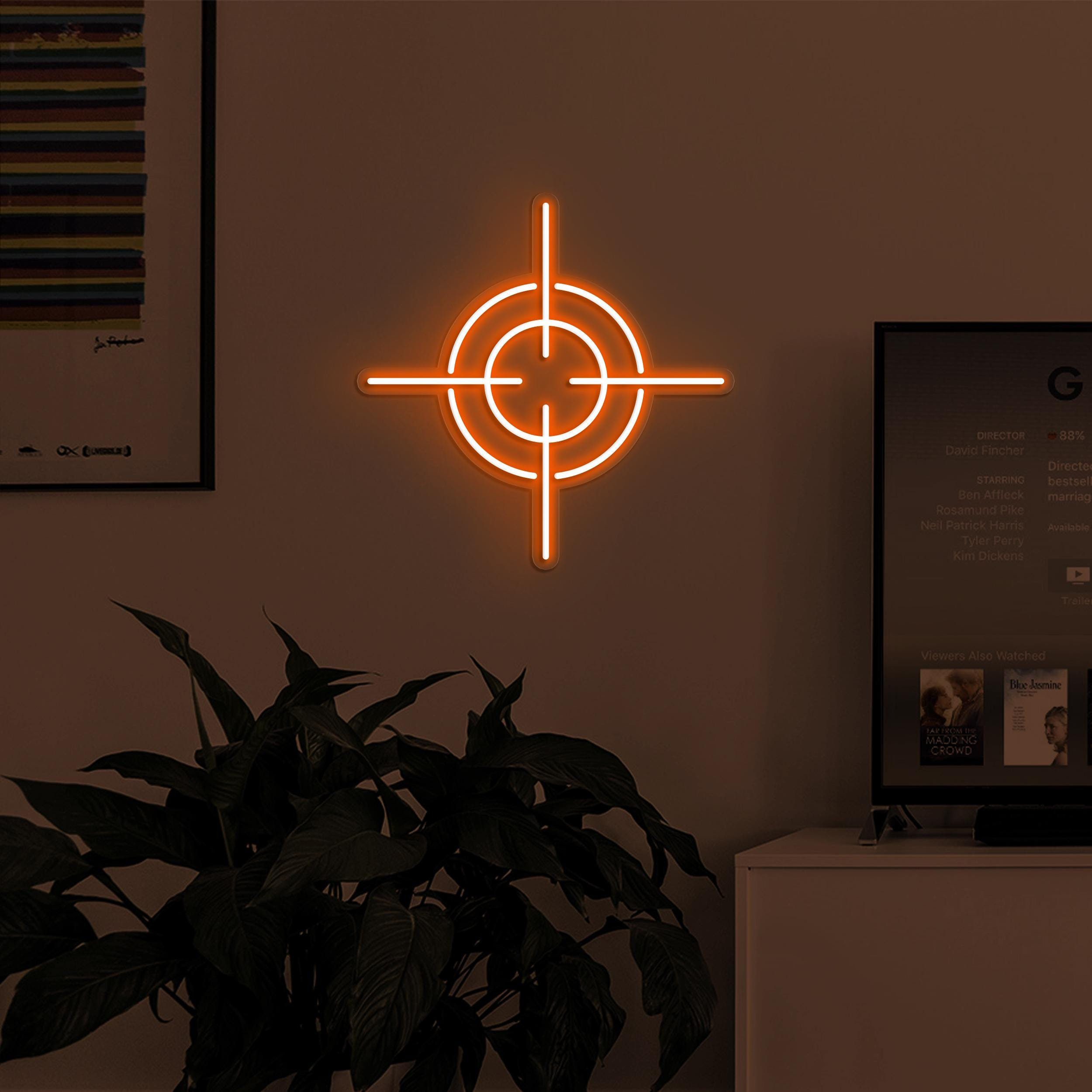 Target Neon Sign, Target LED Light, Game Room Wall Decor, Sports Shop Wall Art, Custom Neon Sign, Gift for Target Lover, Neon Aim Sign Art
