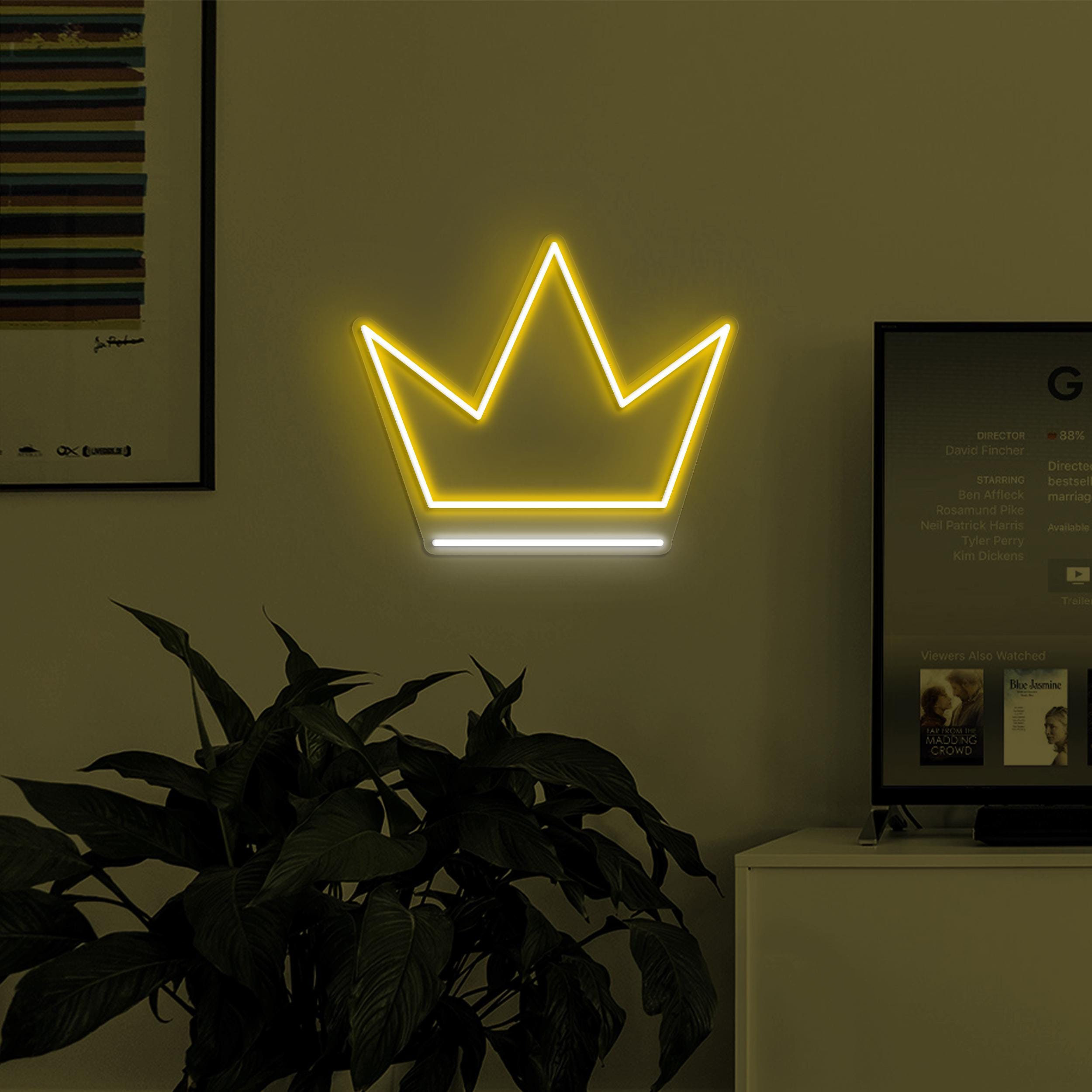 Crown Neon Sign, Crown LED Light, Queen Crown Wall Decor, Home Neon Light, Royal Crown Decor, King Crown Neon Sign, Princess Crown Wall Art