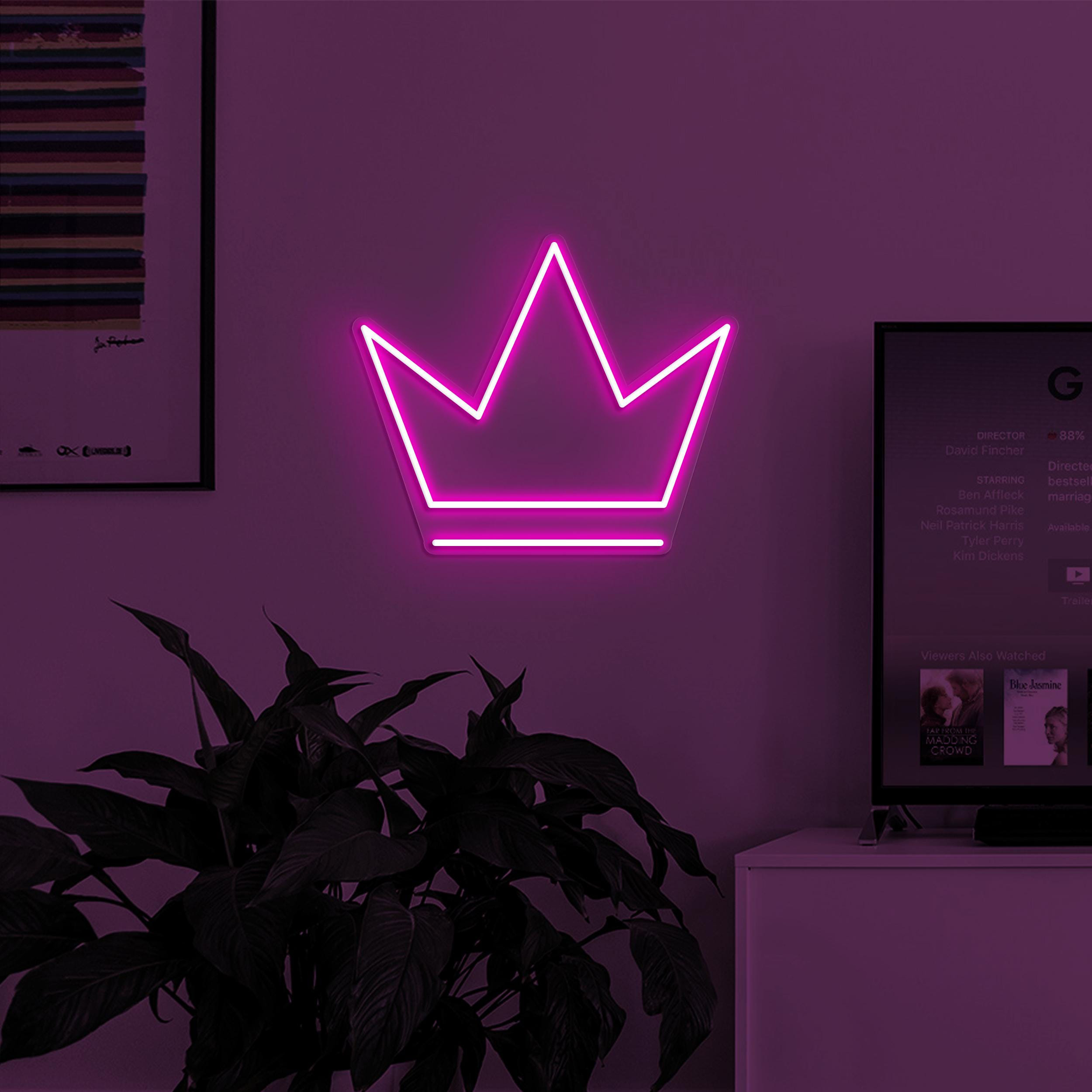 Crown Neon Sign, Crown LED Light, Queen Crown Wall Decor, Home Neon Light, Royal Crown Decor, King Crown Neon Sign, Princess Crown Wall Art