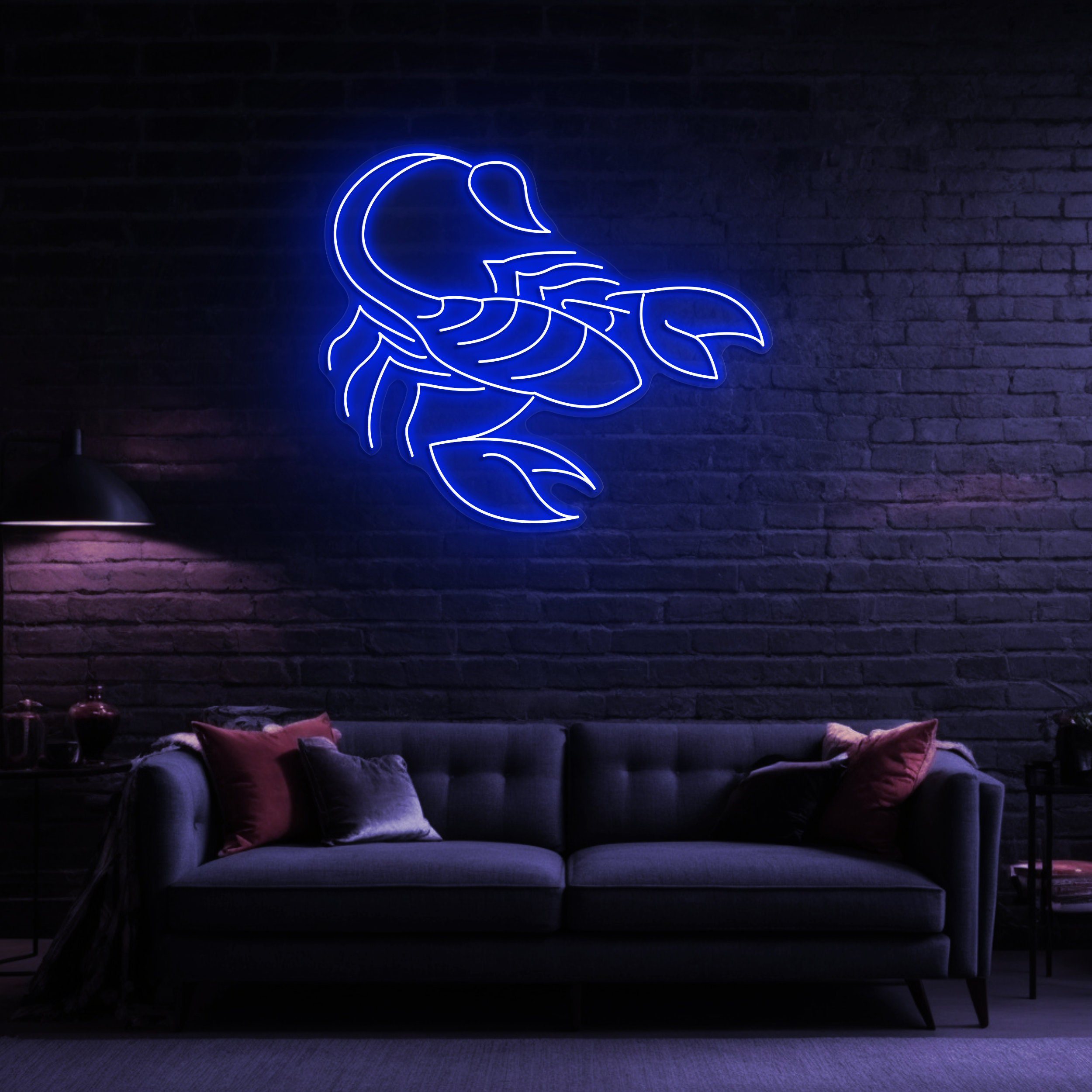 Scorpio Neon Sign, Astrology Zodiac Horoscope LED Light, Baby Room Decor, Bedroom and Kids Room Wall Art, Scorpio Neon Light, Zodiac Decor