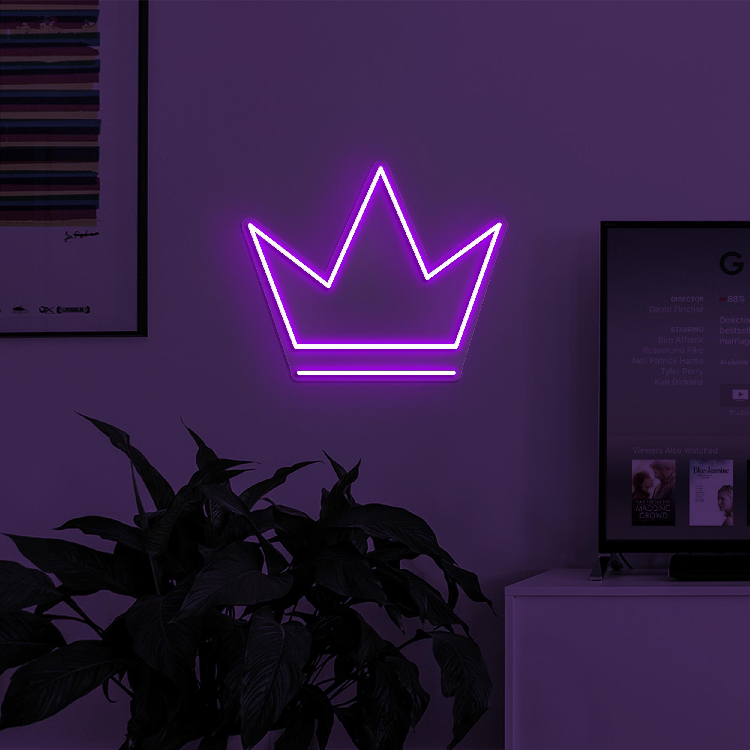 Crown Neon Sign, Crown LED Light, Queen Crown Wall Decor, Home Neon Light, Royal Crown Decor, King Crown Neon Sign, Princess Crown Wall Art