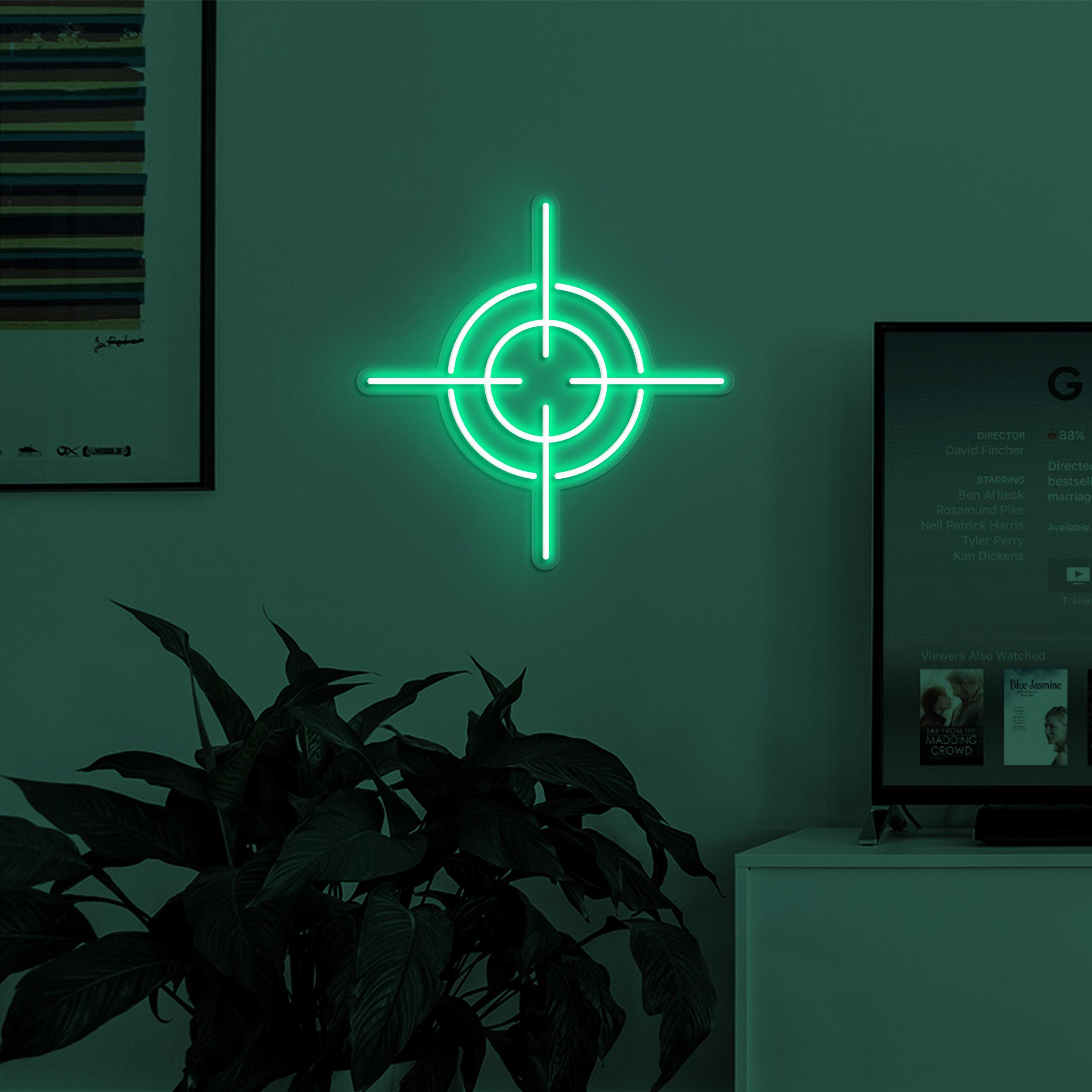 Target Neon Sign, Target LED Light, Game Room Wall Decor, Sports Shop Wall Art, Custom Neon Sign, Gift for Target Lover, Neon Aim Sign Art