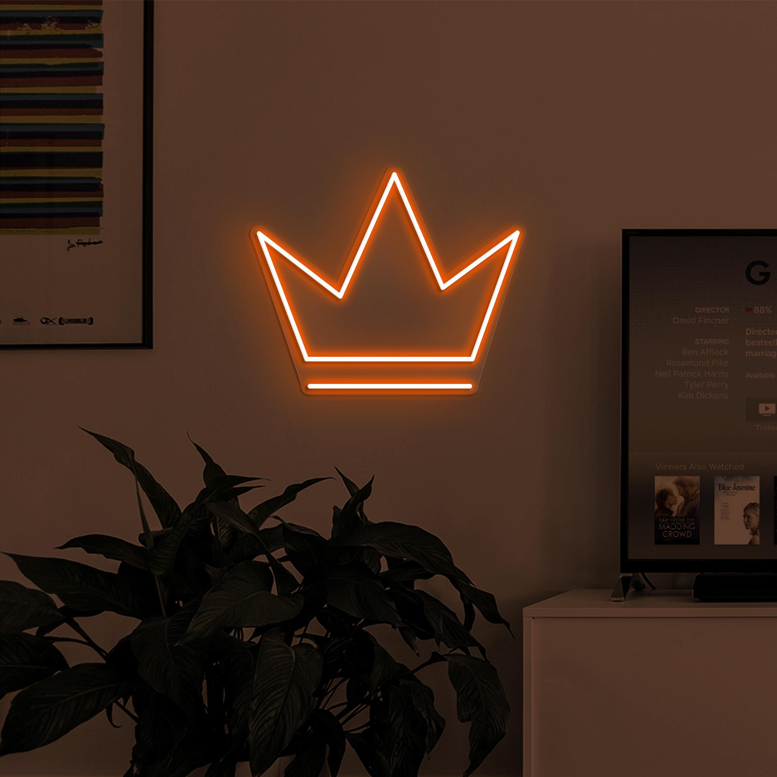 Crown Neon Sign, Crown LED Light, Queen Crown Wall Decor, Home Neon Light, Royal Crown Decor, King Crown Neon Sign, Princess Crown Wall Art