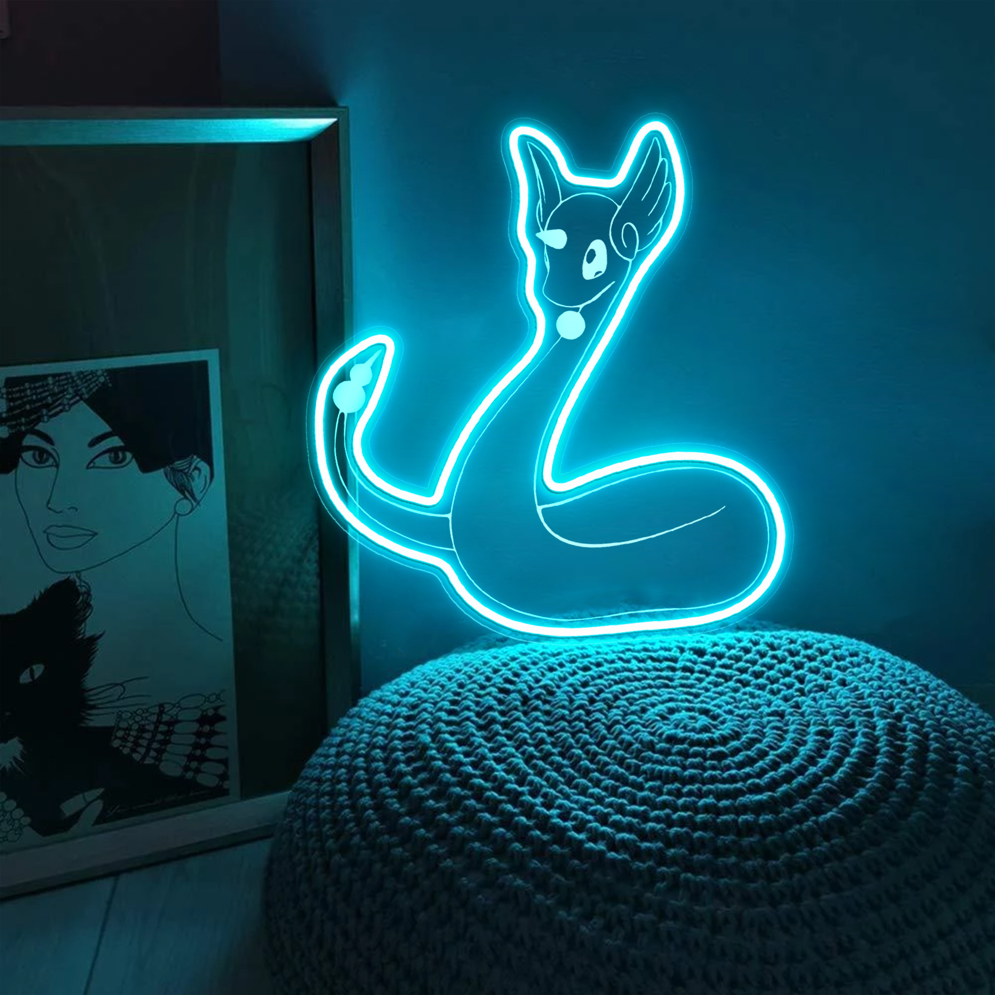 Dratini Pokemon Laser Signs