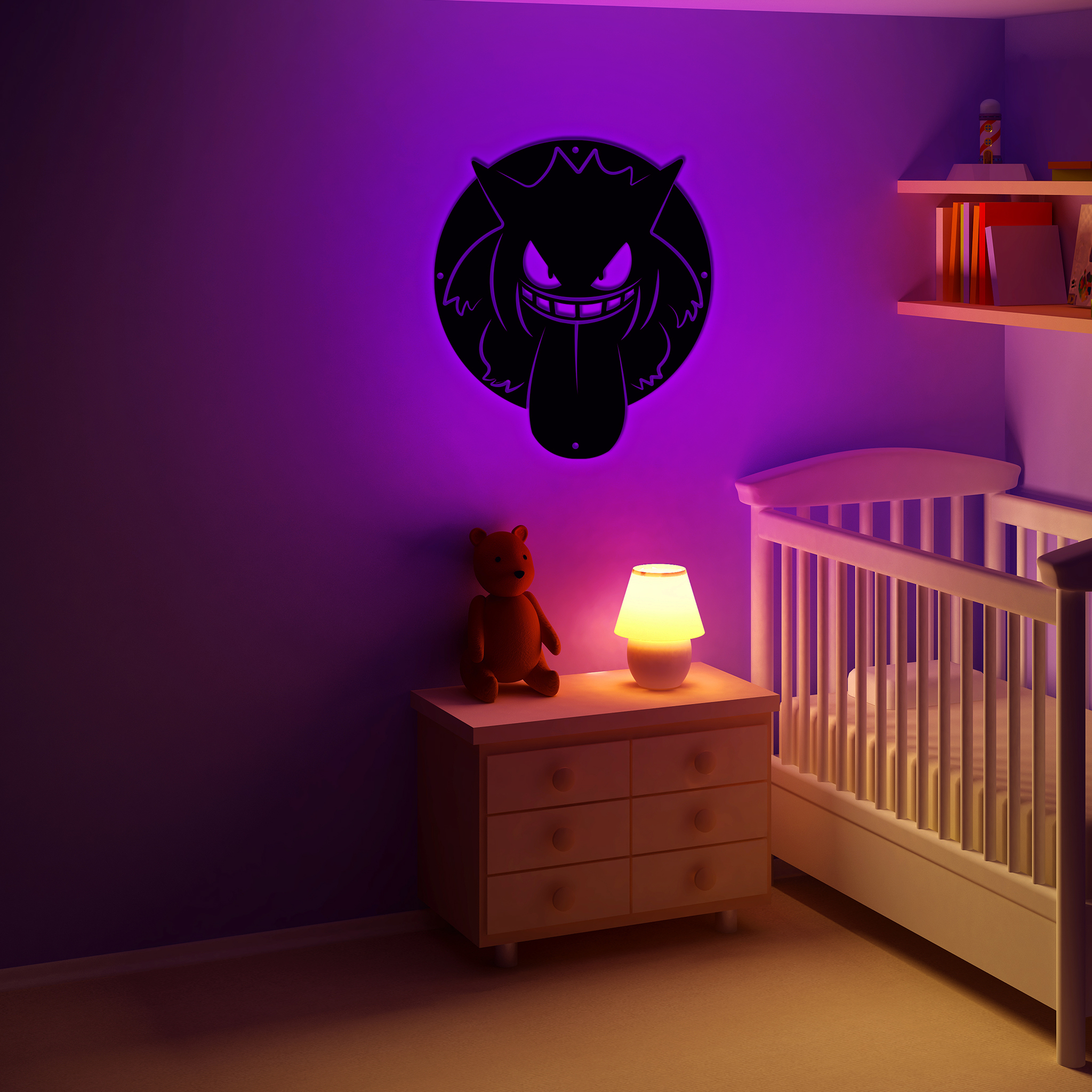 Pokemon Gengar Metal Signs