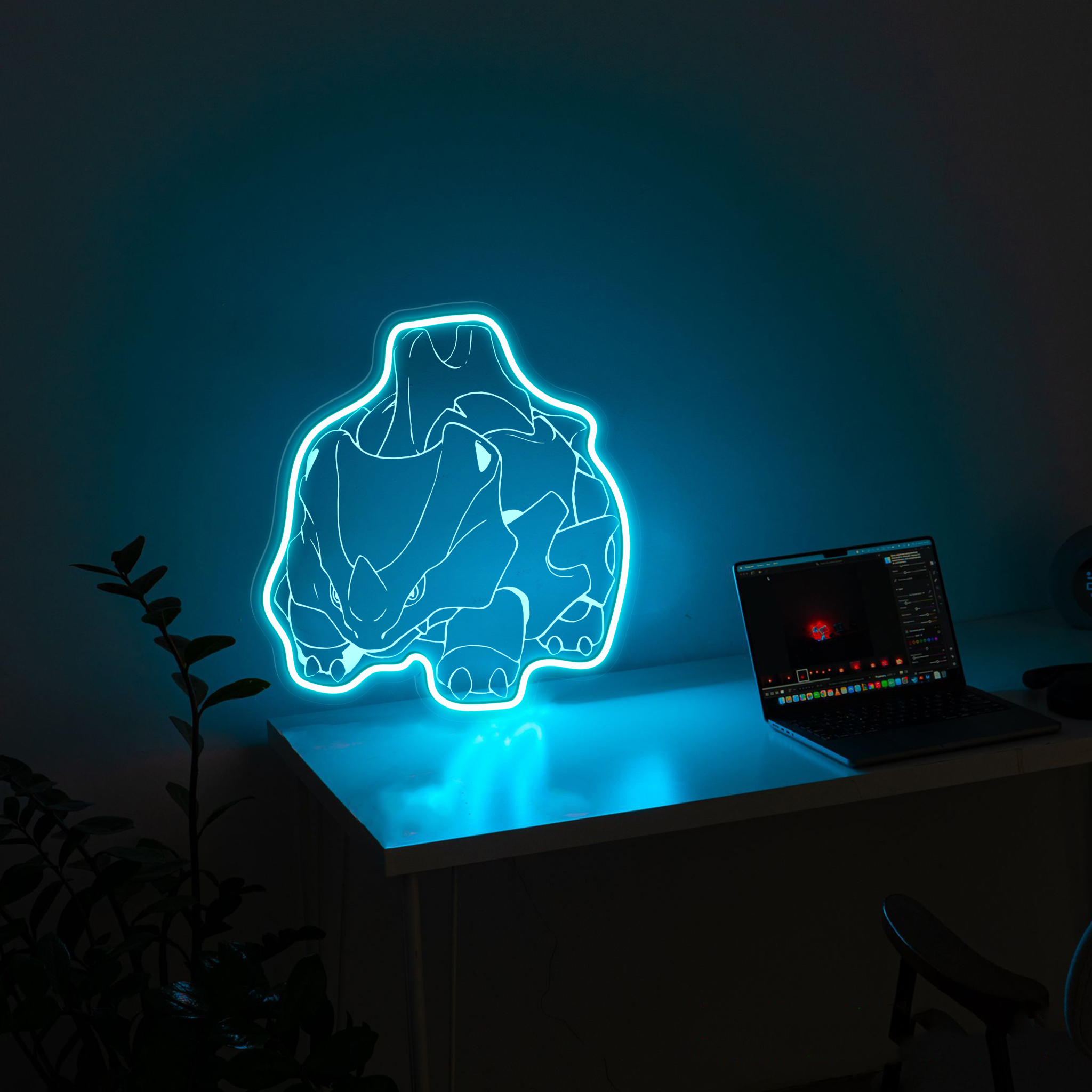 Pokemon Rhyhorn Laser Signs