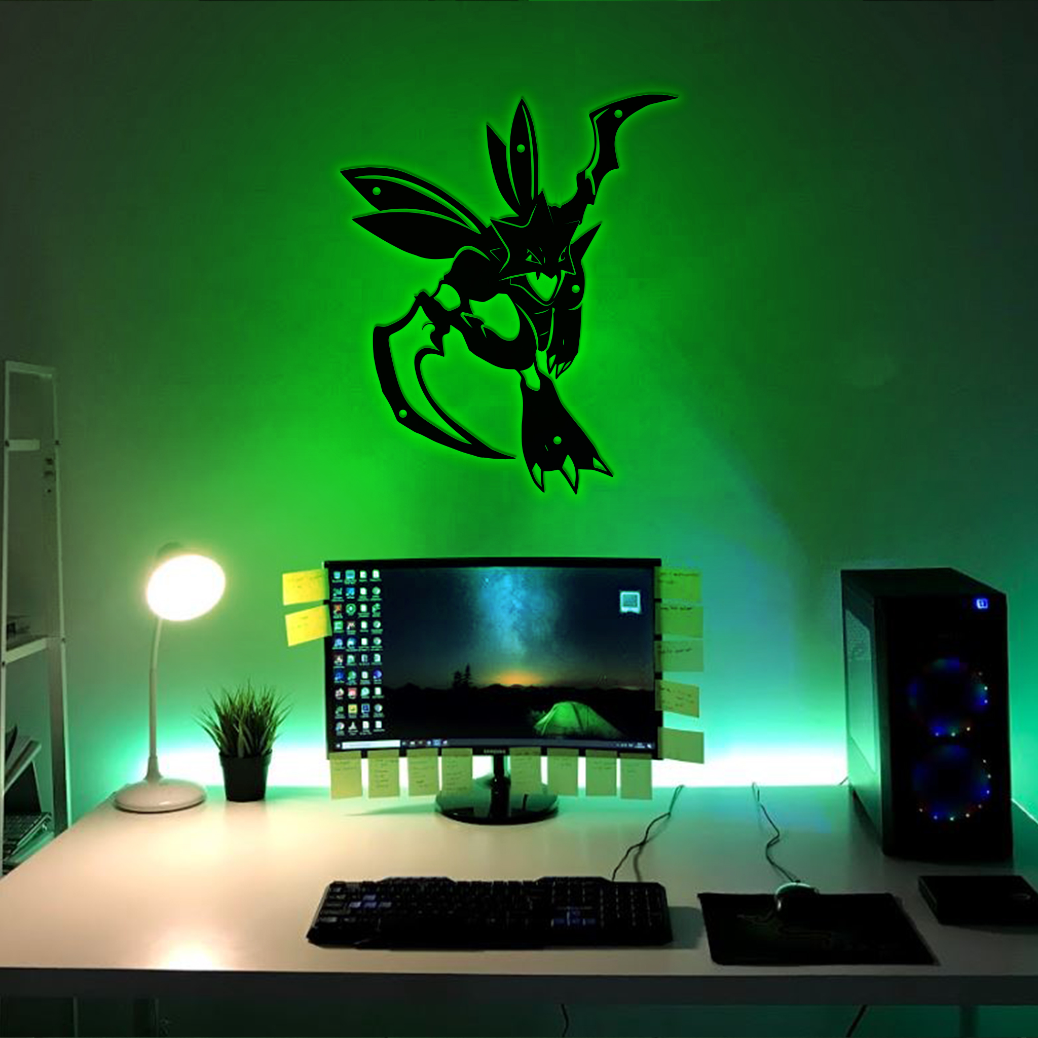 Pokemon Scyther Metal Sign