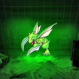 Scyther Pokemon UV Sign
