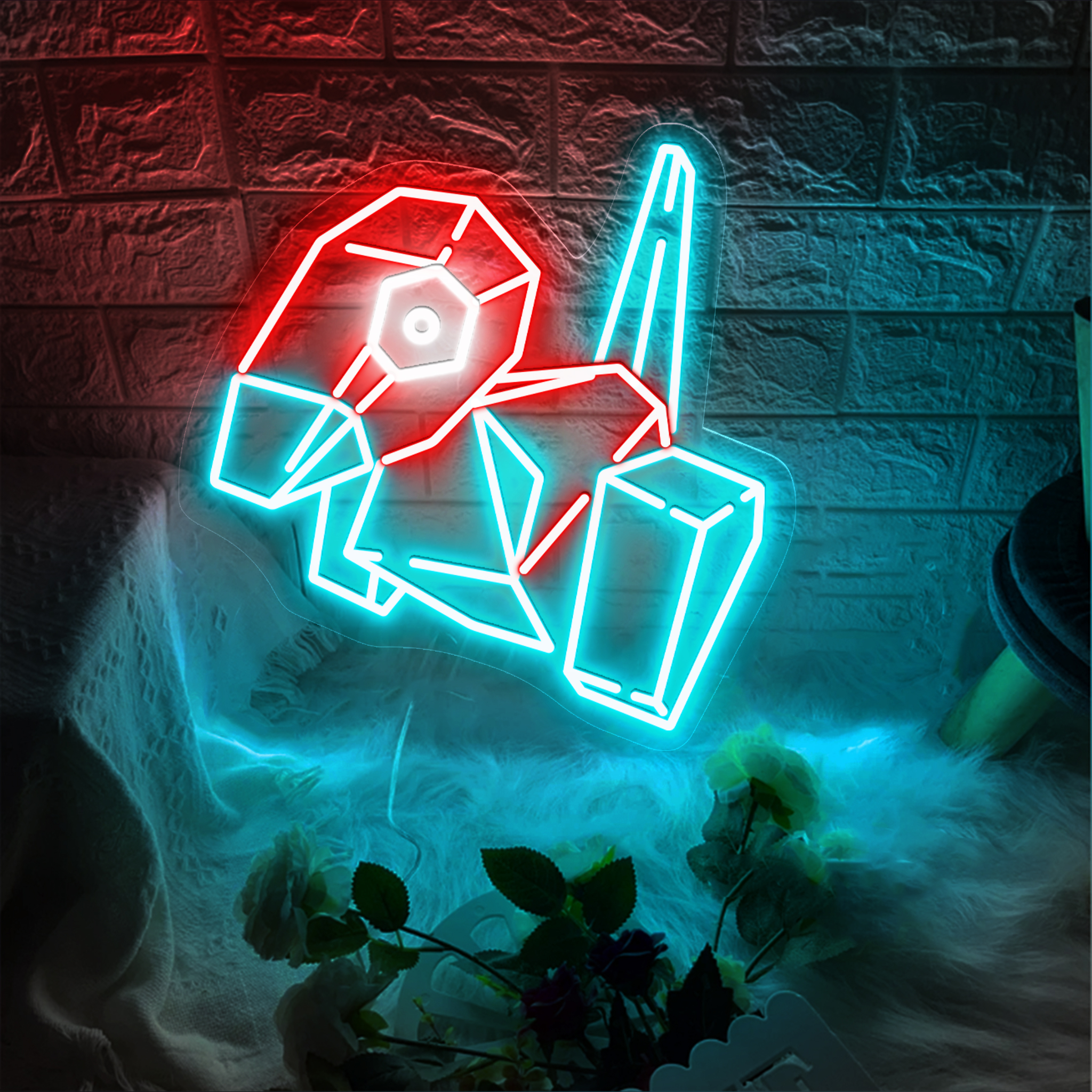 Porygon Pokemon Neon Sign