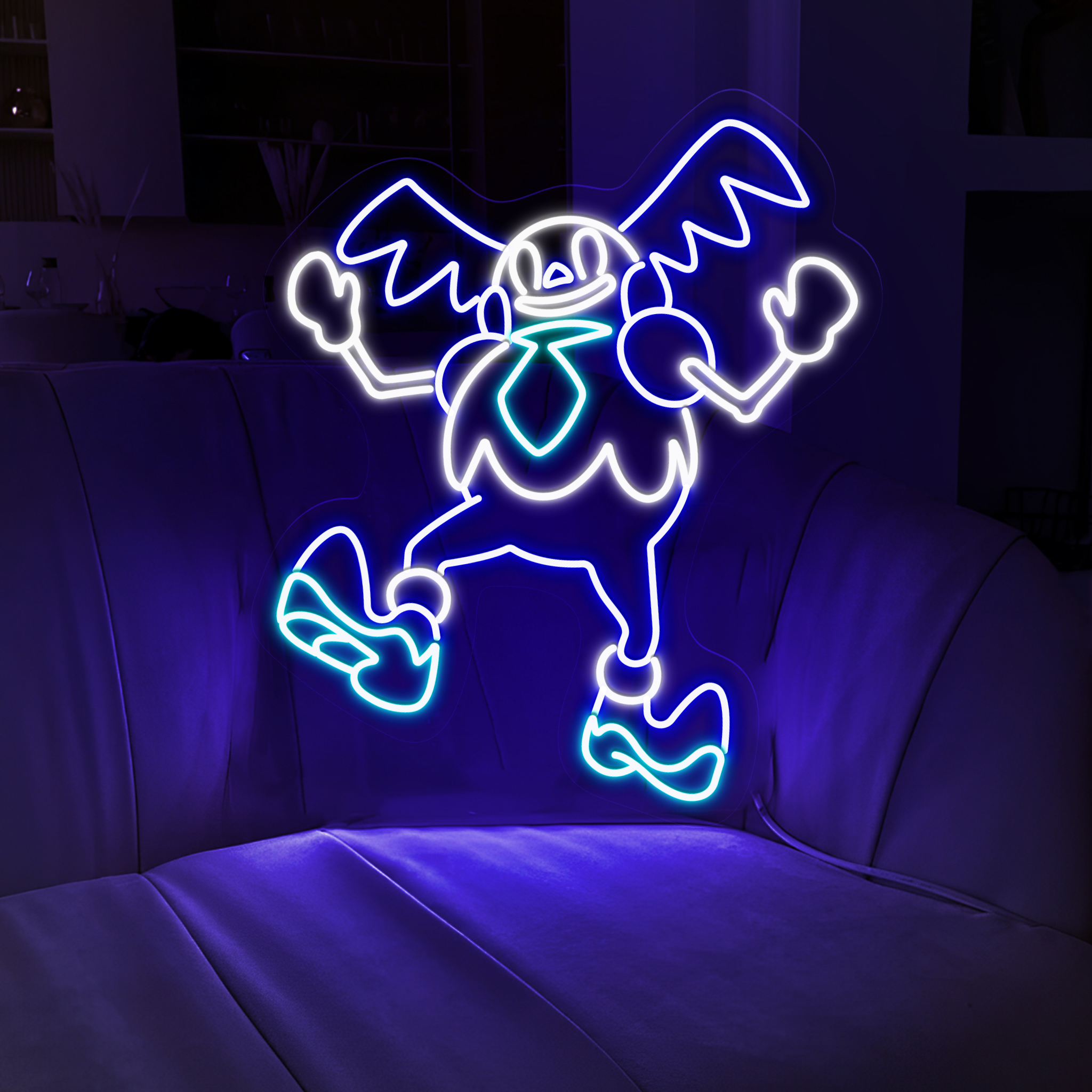 Mr. Mime Pokemon Neon Sign