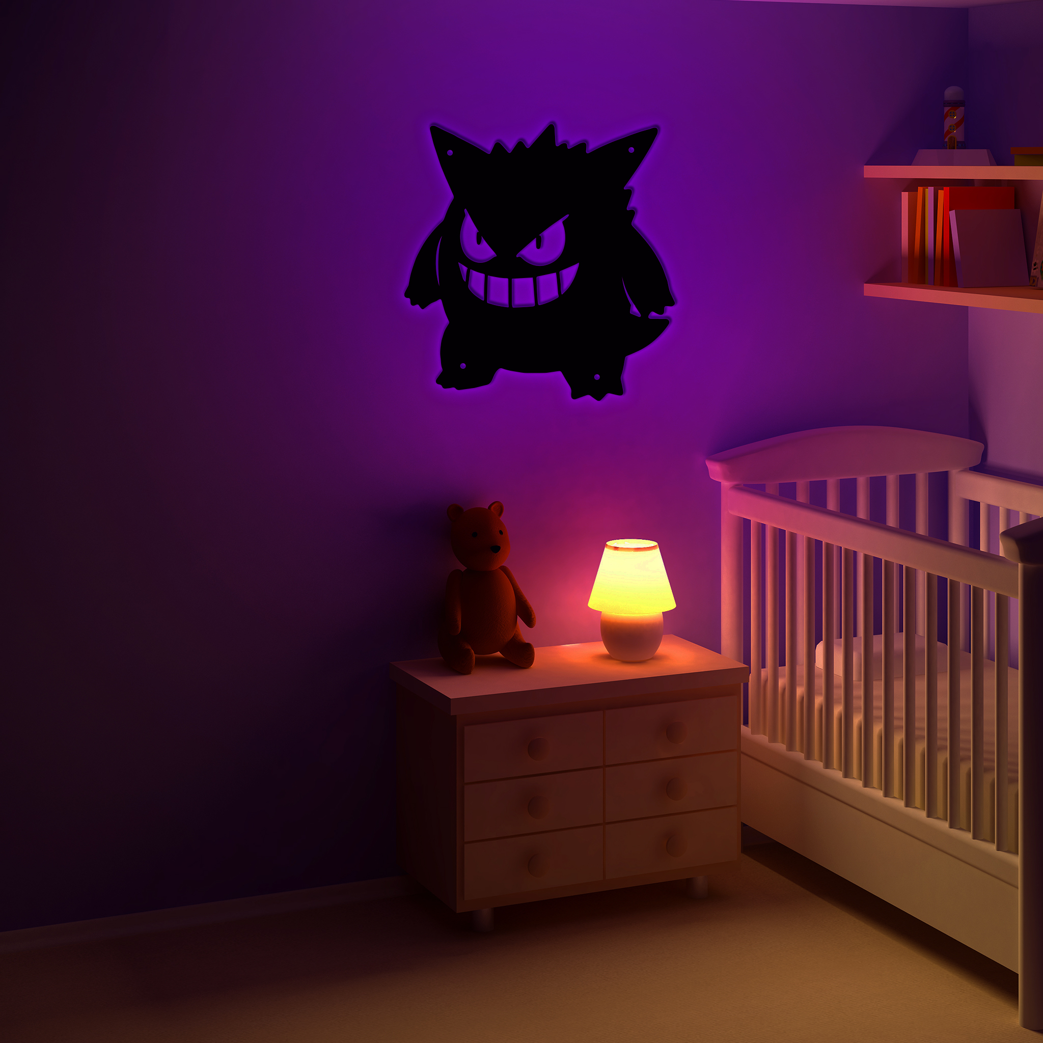Pokemon Gengar Metal Sign