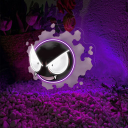 Gastly Pokemon UV Sign