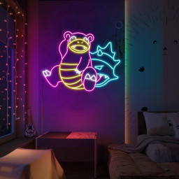 Slowbro Pokemon Neon Sign