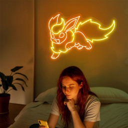 Pokemon Flareon Neon Sign
