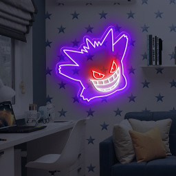 Gengar Neon Sign Pokemon Wall Art