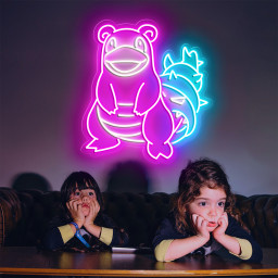 Slowbro Pokemon Neon Signs
