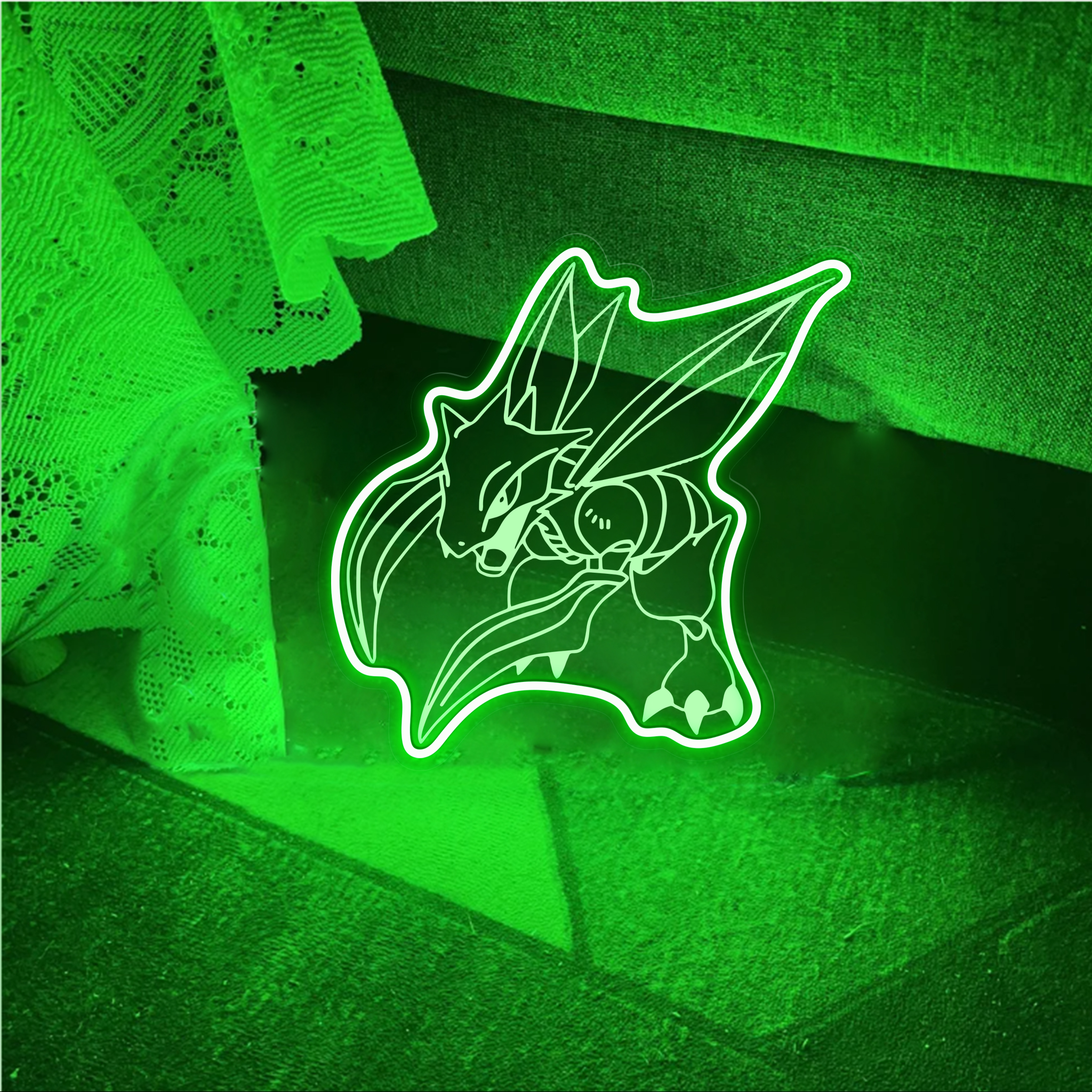 Scyther Pokemon Laser Sign